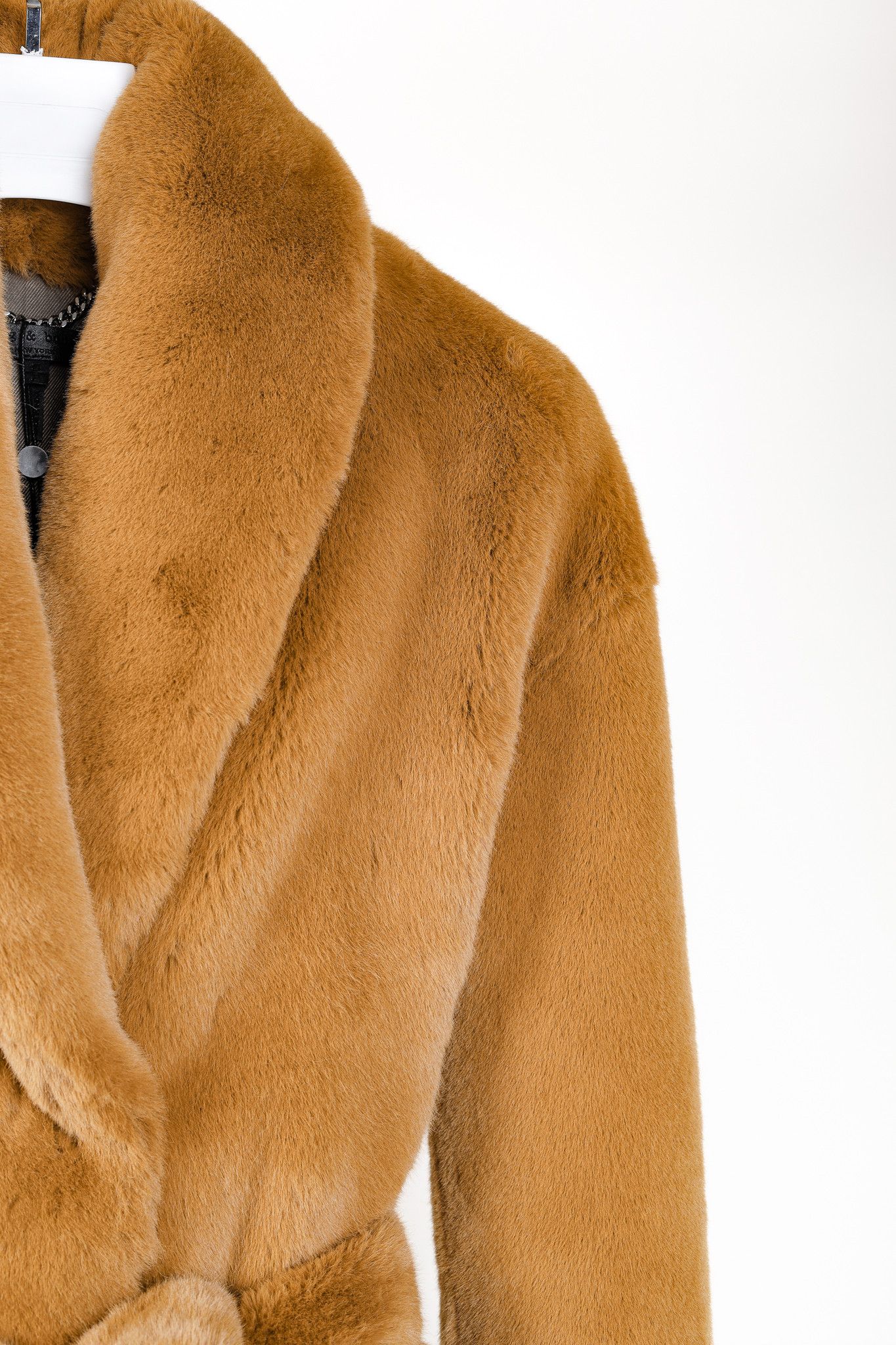 Rag & Bone Rag & Bone Bijou Camel Belted Faux Fur Coat Size S / US 4 / IT 40 - 5 Thumbnail