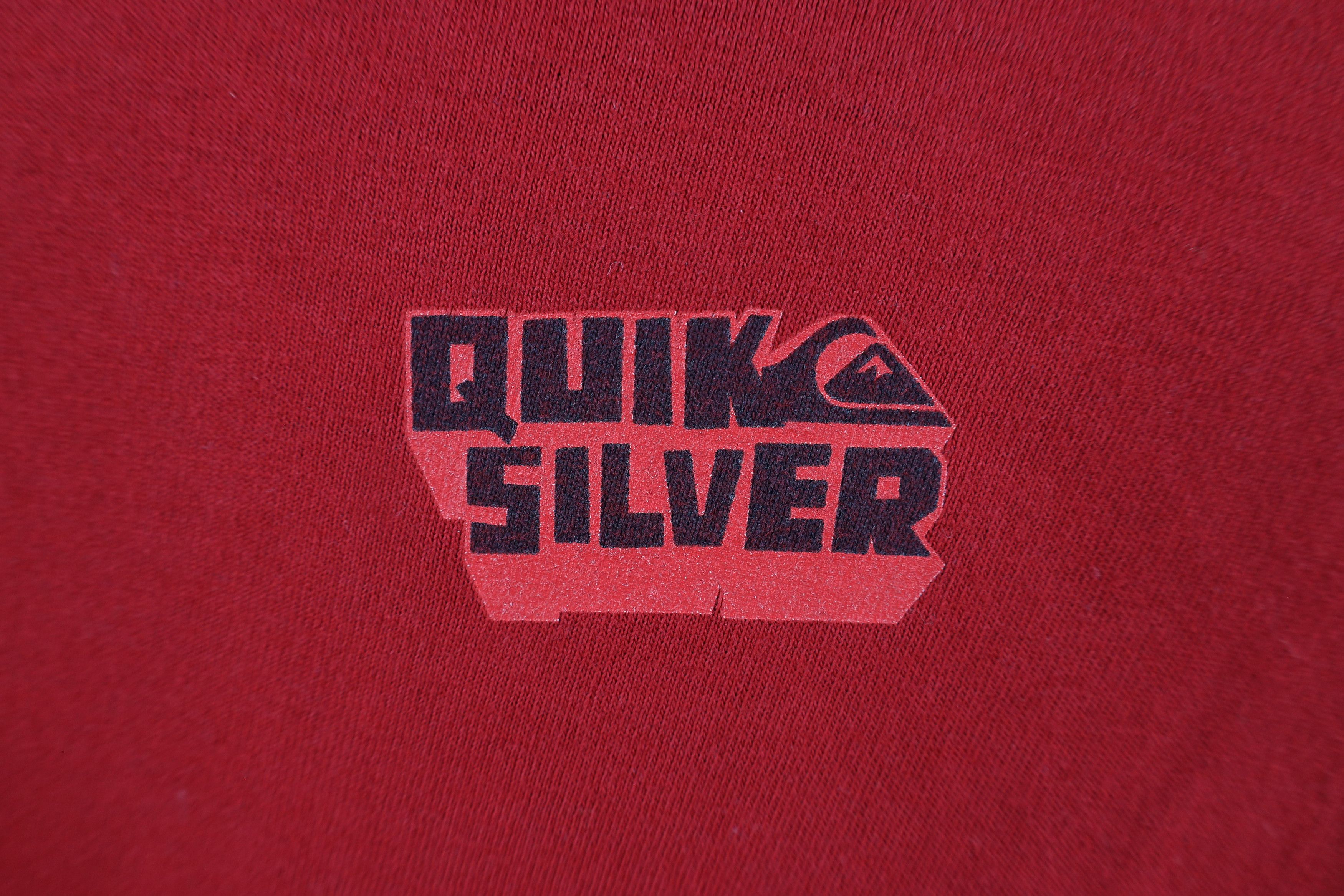 Quiksilver × Vintage Vintage 90s Quiksilver Surfing Less Talk More Rock T-Shirt Size US L / EU 52-54 / 3 - 7 Thumbnail