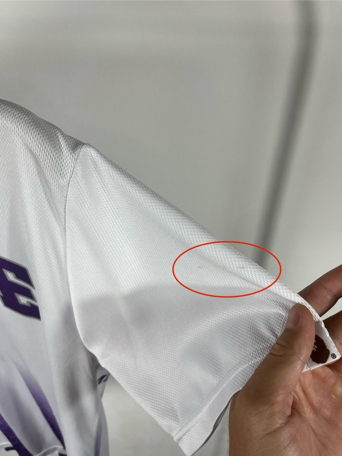 Bape BAPE A Bathing Ape White Purple Gradient Jersey Tee Size S Size US S / EU 44-46 / 1 - 5 Thumbnail