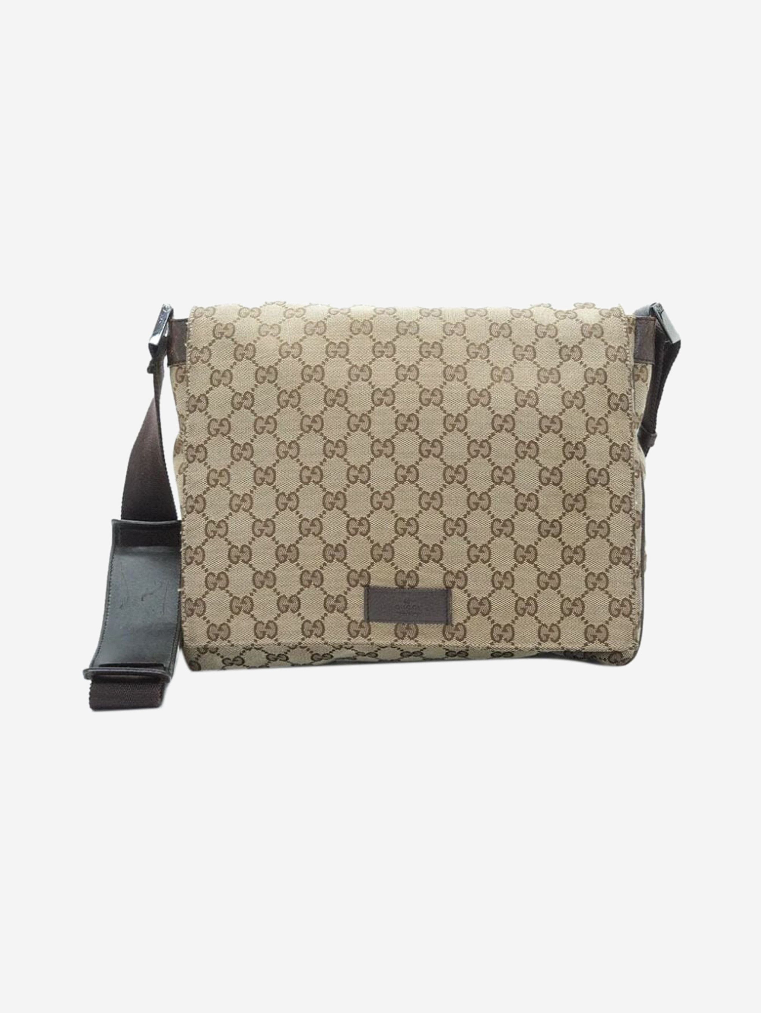Gucci Brown GG canvas messenger bag Size ONE SIZE - 1 Thumbnail