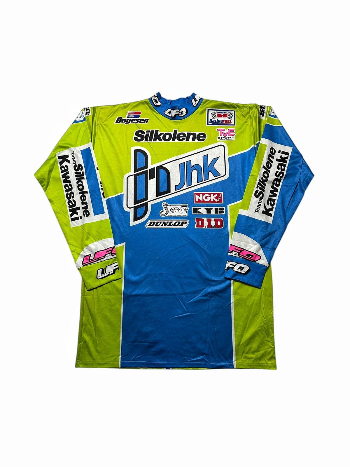 Gear for Sports × Vintage Rare Vintage 90s Kawasaki Team Racing UFO Jersey Motocross Size US L / EU 52-54 / 3 - 3 Thumbnail