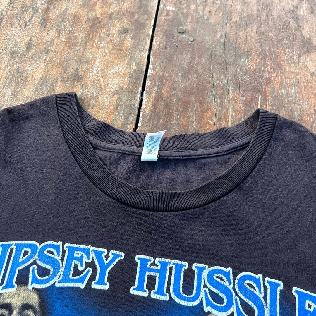 Band Tees Vintage Thrashed Faded Nipsey Hussle Rappers T Shirt Size US XXL / EU 58 / 5 - 4 Thumbnail