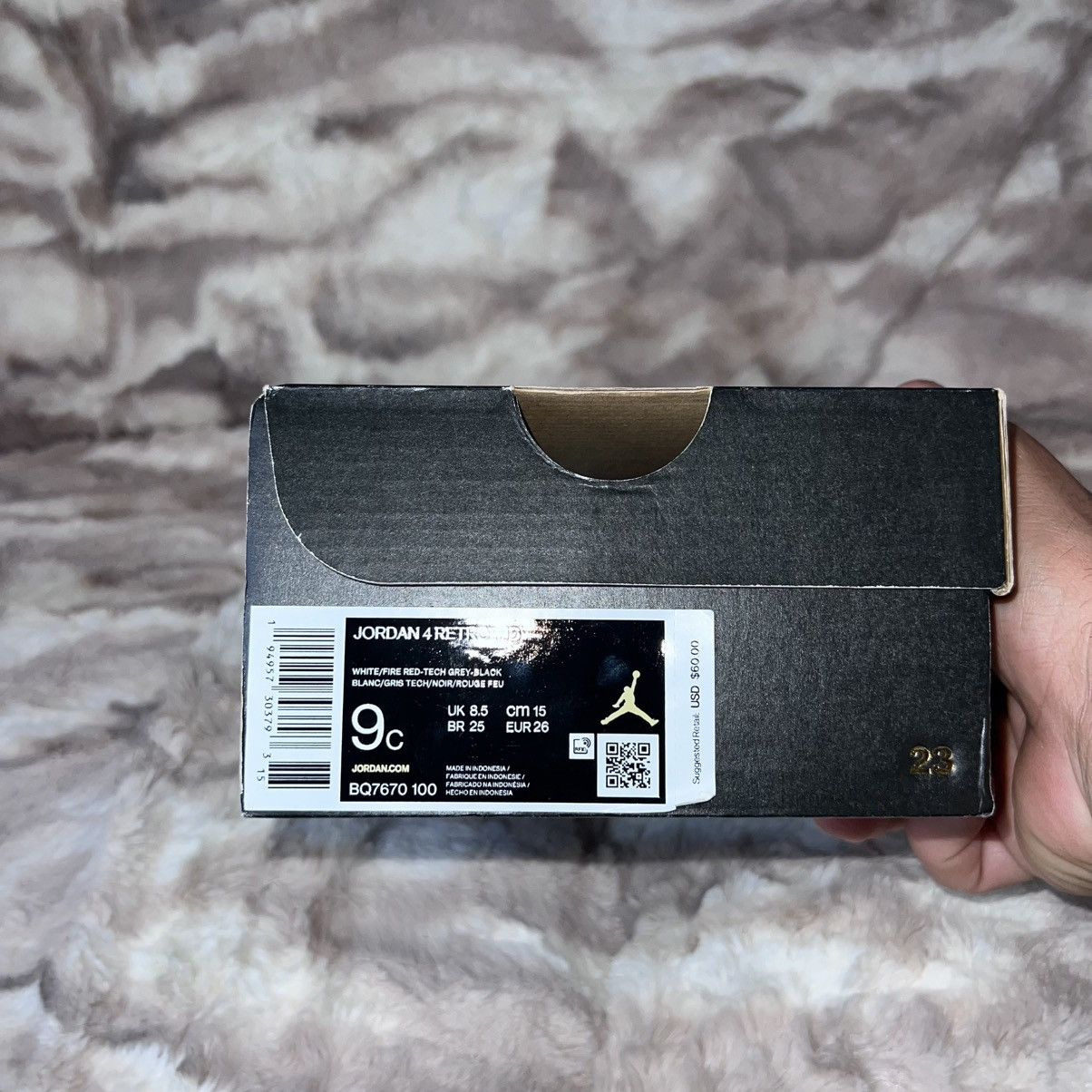Jordan Brand JORDAN 4 RETRO WHITE OREO (2021)(TD) Size US 9 / EU 42 - 9 Thumbnail