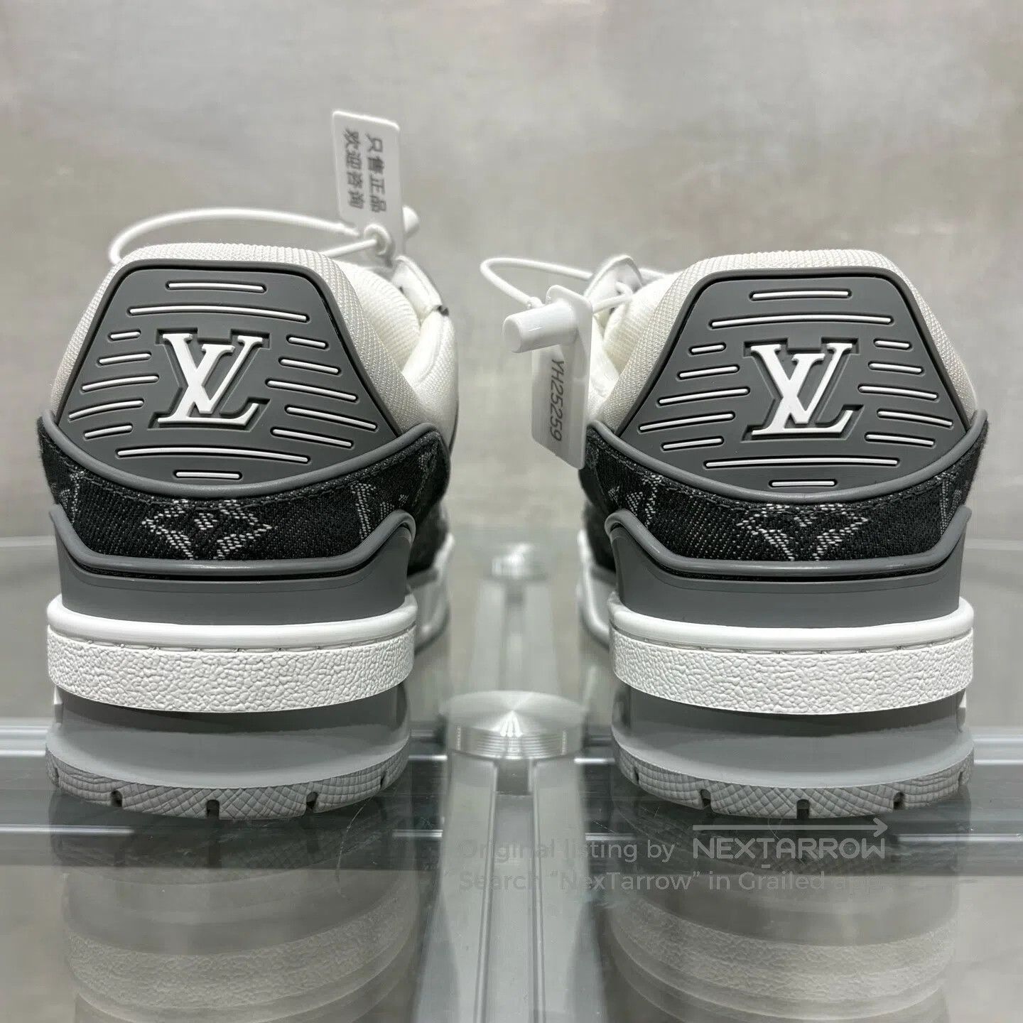 Louis Vuitton Louis Vuitton Trainer Gray and White Jeans shoes Size US 7 / IT 37 - 6 Thumbnail