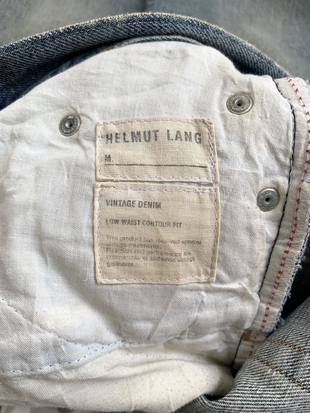 Helmut Lang Vintage Helmut Lang Low Waist Contour Fit Denim Jeans Size US 30 / EU 46 - 3 Thumbnail