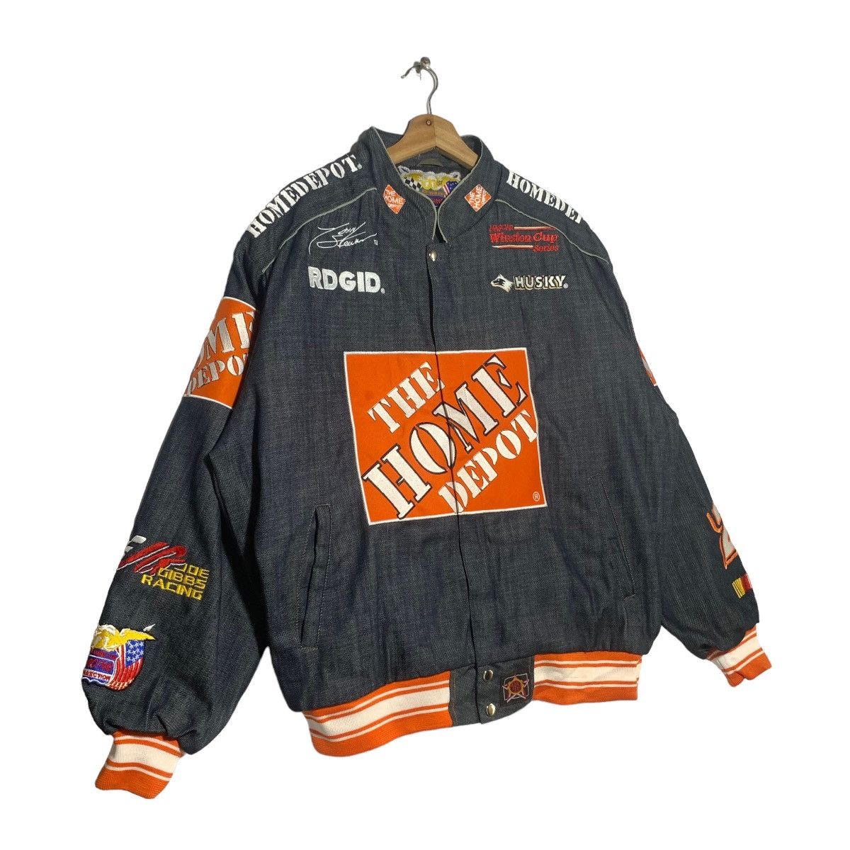 Jeff Hamilton × NASCAR Vintage Jeff Hamilton Tony Stewart Denim Jacket Size US L / EU 52-54 / 3 - 3 Thumbnail