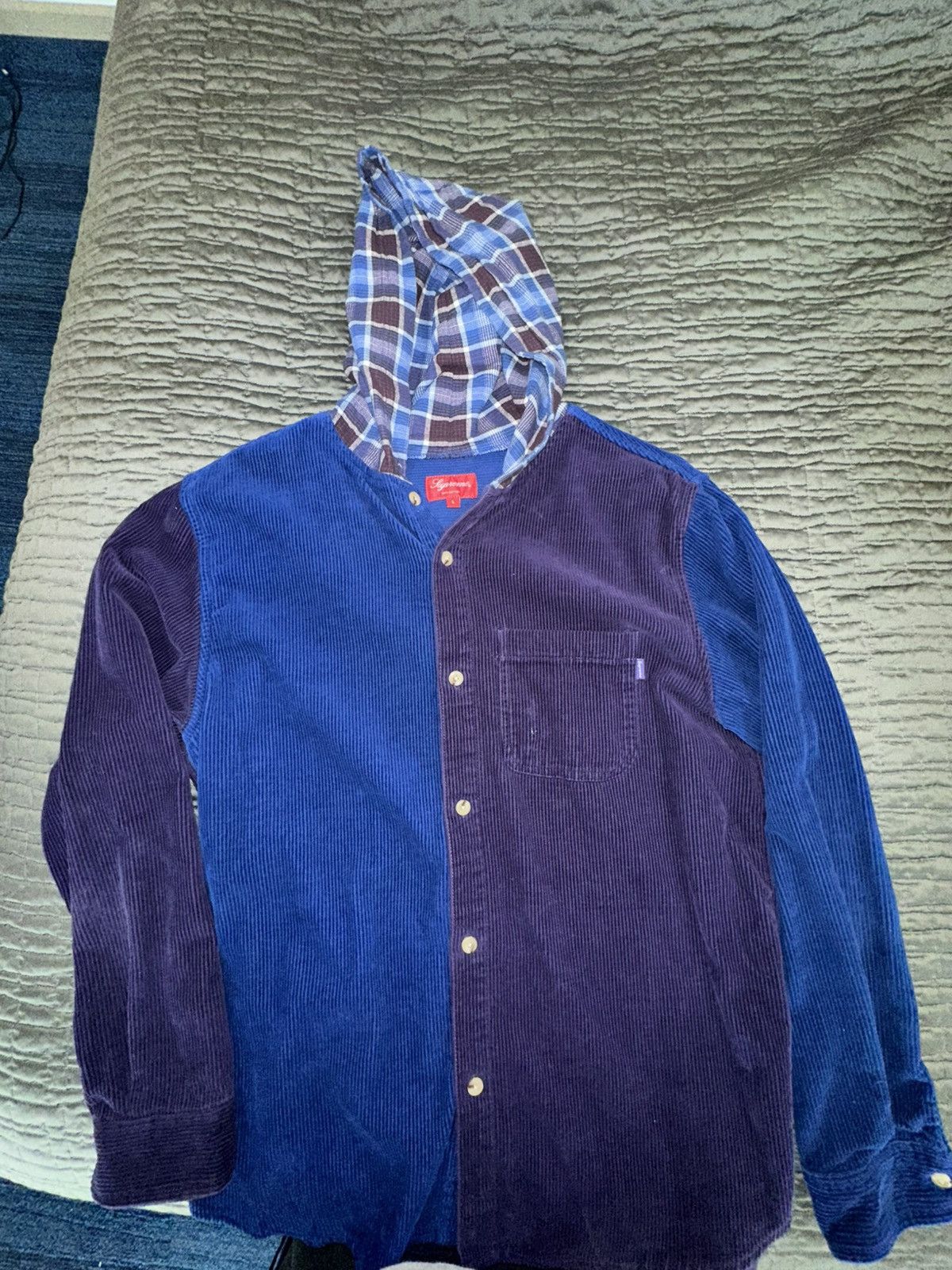 Supreme Supreme two tone corduroy, hooded button up Size US L / EU 52-54 / 3 - 1 Thumbnail