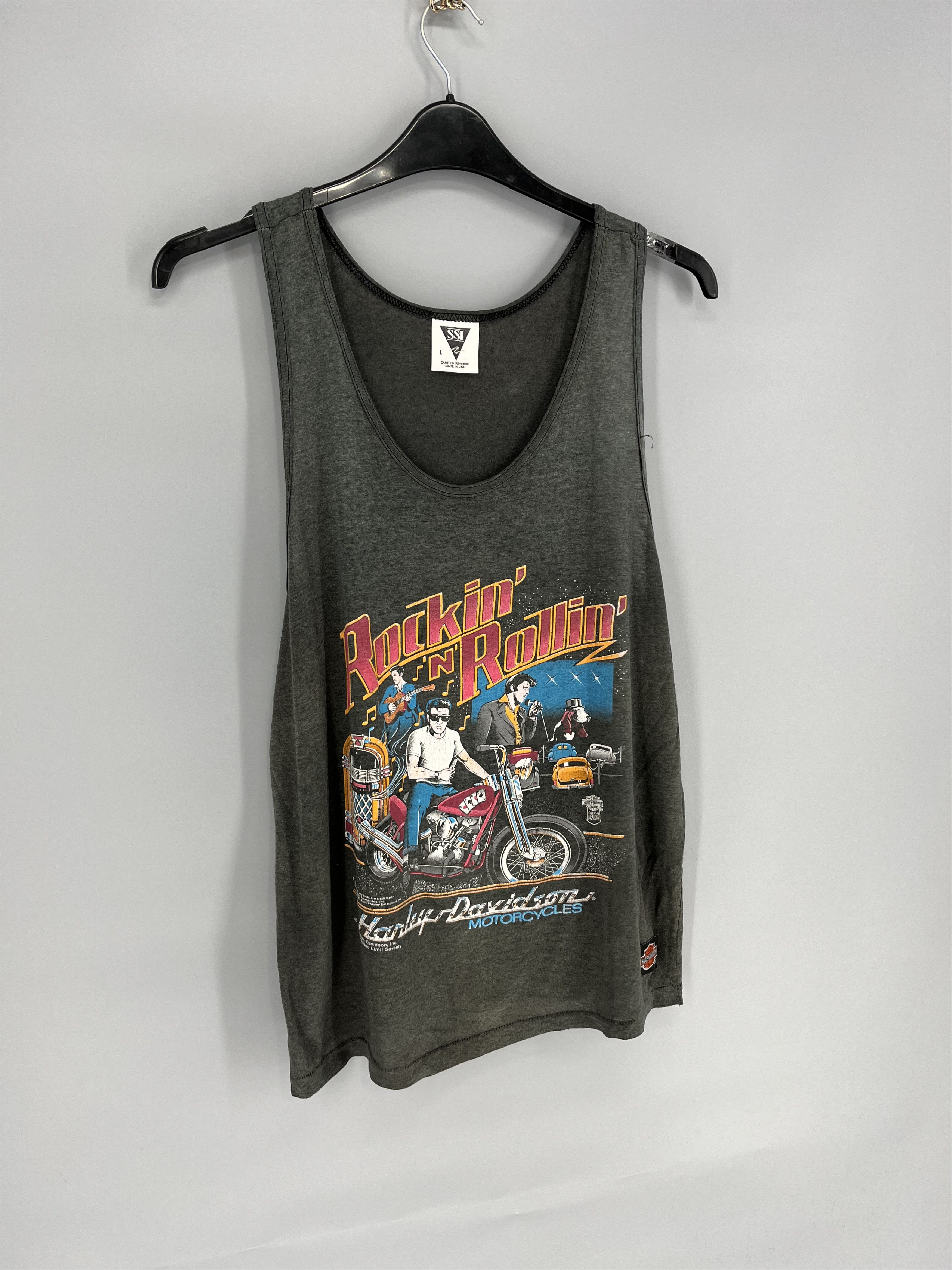 Harley Davidson 1987 Harley Davidson Elvis Presley Single Stitch vintage Size US L / EU 52-54 / 3 - 2 Thumbnail