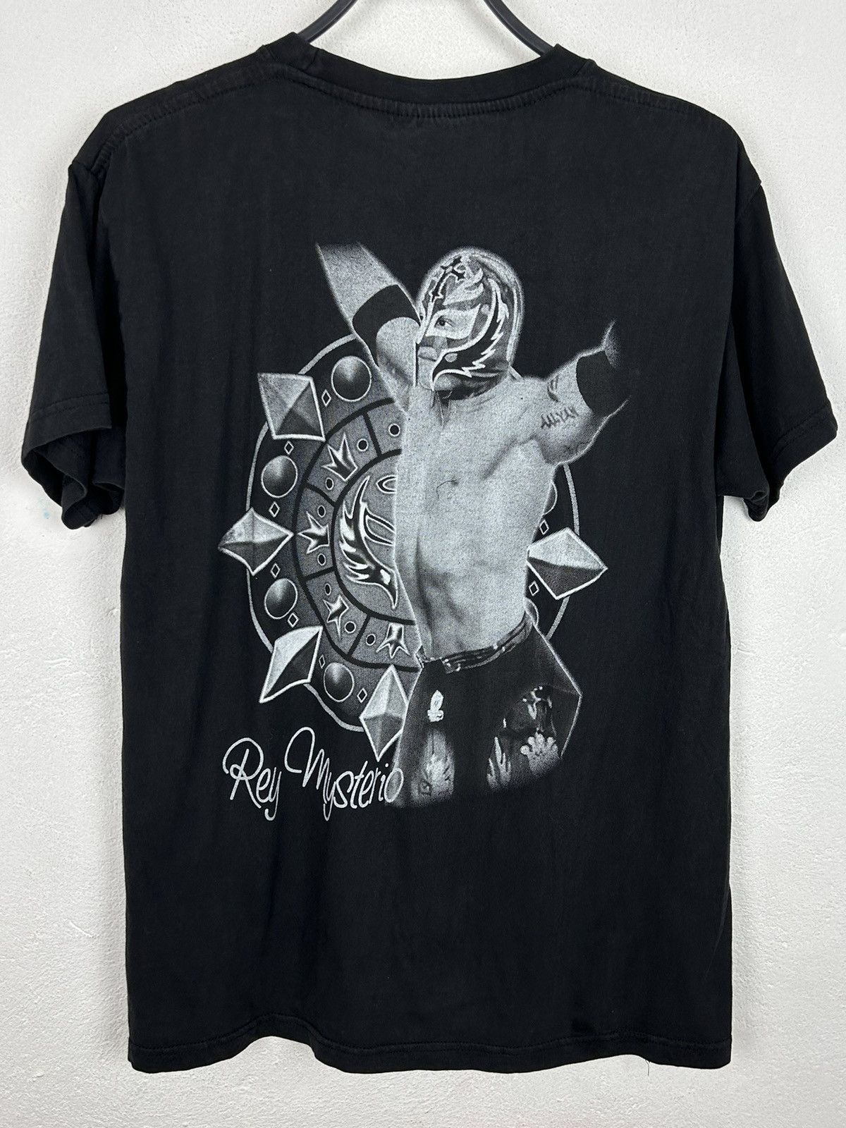 Vintage 90s Vintage Rey Mysterio Wrestler WWE Short Sleeve T-Shirt Size US M / EU 48-50 / 2 - 3 Thumbnail