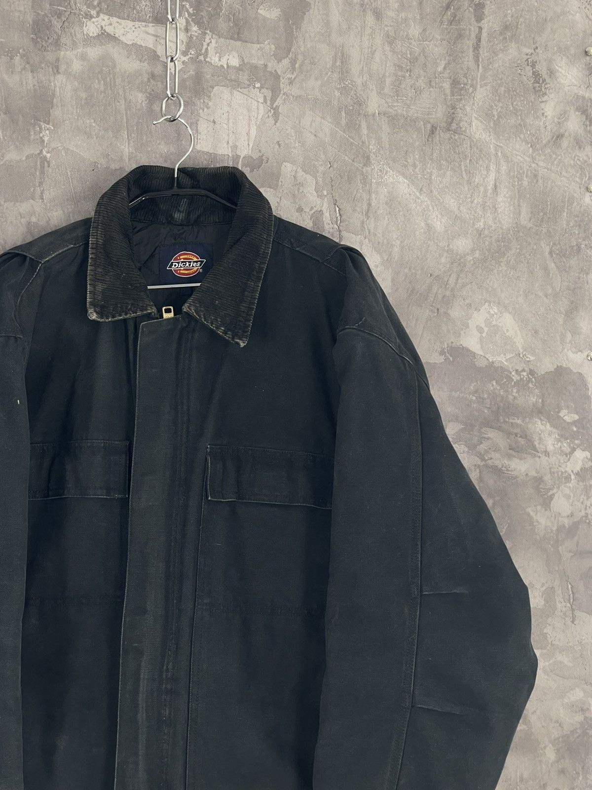 Dickies × Vintage Vintage 90's Dickies Work Detroit Zipper Trashed Jacket Size US XXL / EU 58 / 5 - 4 Thumbnail