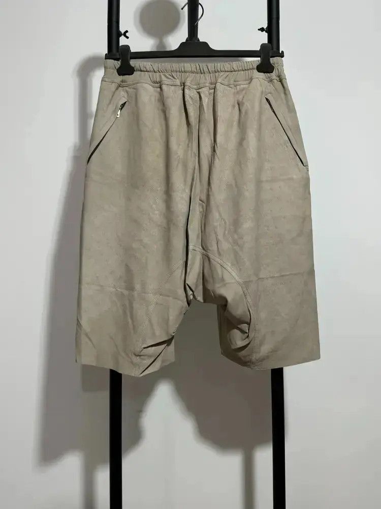 Sz 50 Rick Owens Leather Shorts
