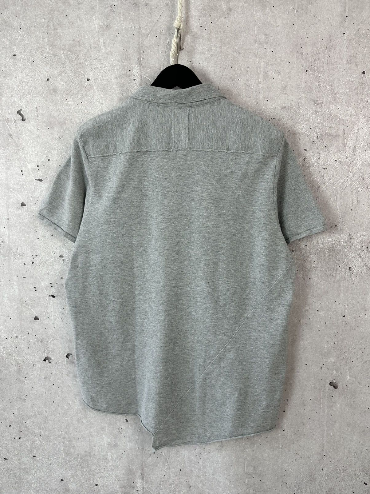 Allsaints × Vintage AllSaints Grey Cotton Short Sleeve Size XXL Polo Size US XL / EU 56 / 4 - 8 Thumbnail