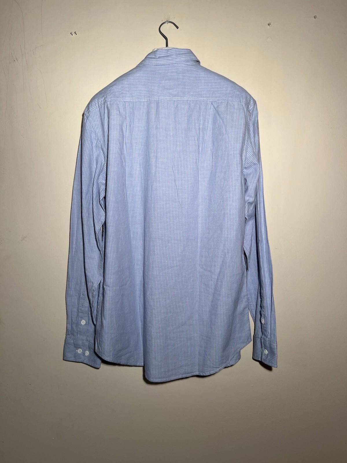 Supreme Pre-Owned SUPREME L/S CHAMBRAY STRIPE SHIRT BLUE LARGE Size US L / EU 52-54 / 3 - 5 Thumbnail