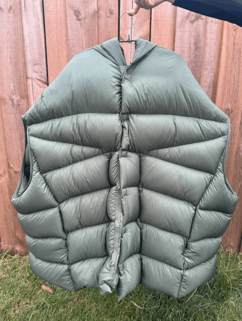 Rick Owens Rick Owens Jacket Vest Coat Puffer FW2021 Prong Gown Size S / US 4 / IT 40 - 1 Thumbnail
