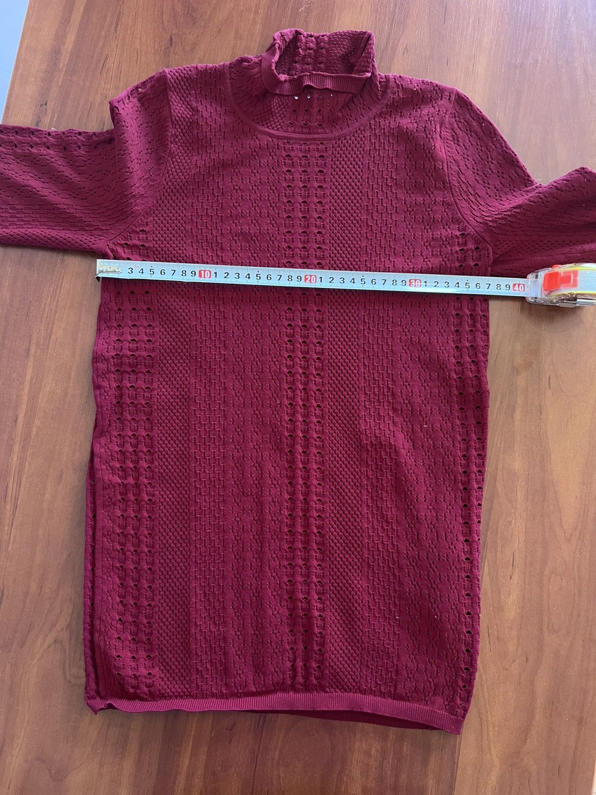 Sandro Sandro Knitted Crop Top Burgundy Size M (1) Size M / US 6-8 / IT 42-44 - 11 Thumbnail