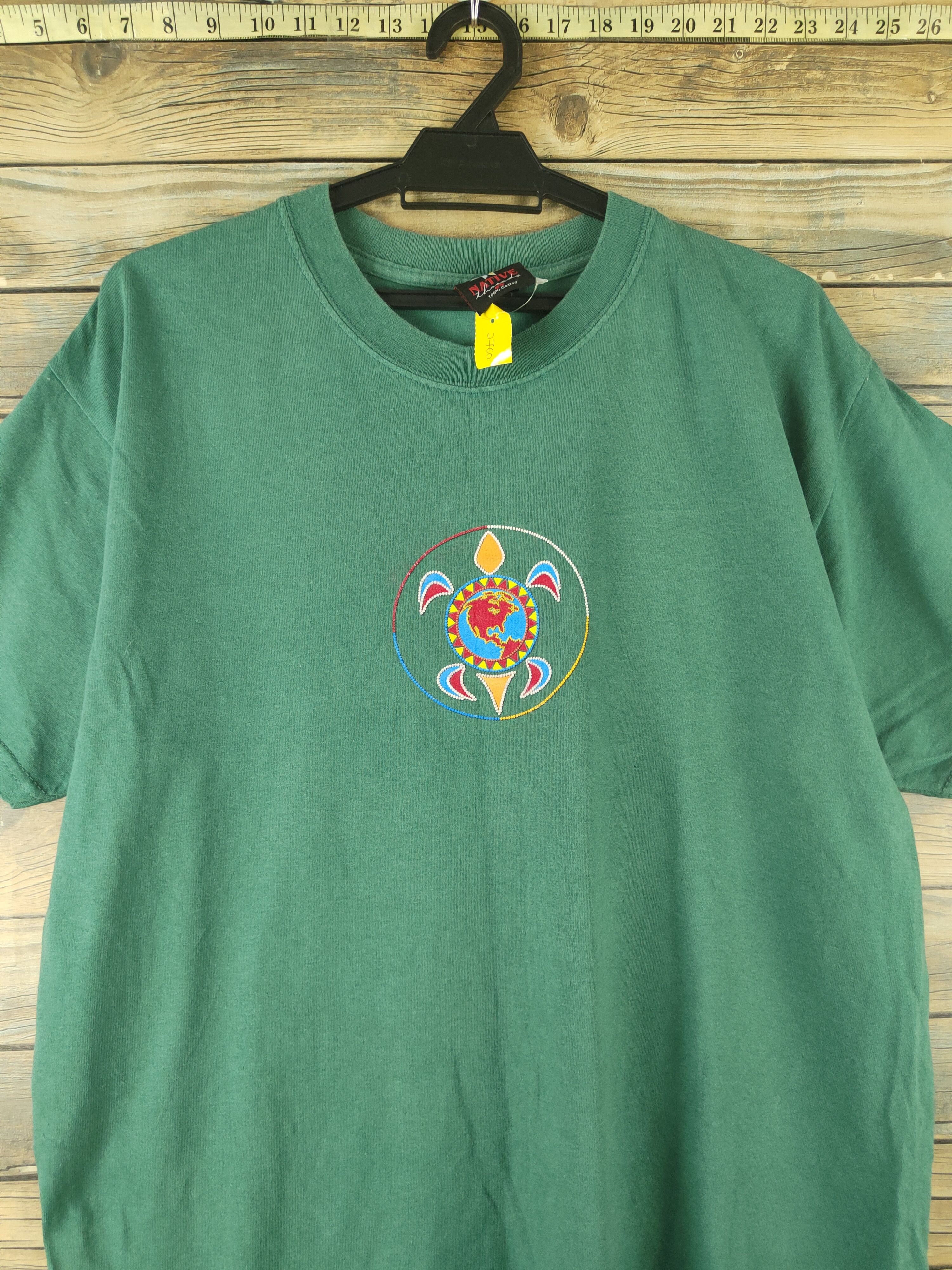 Native DL Native Threads Green Short Sleeve T-shirt #2760 Size US L / EU 52-54 / 3 - 2 Thumbnail