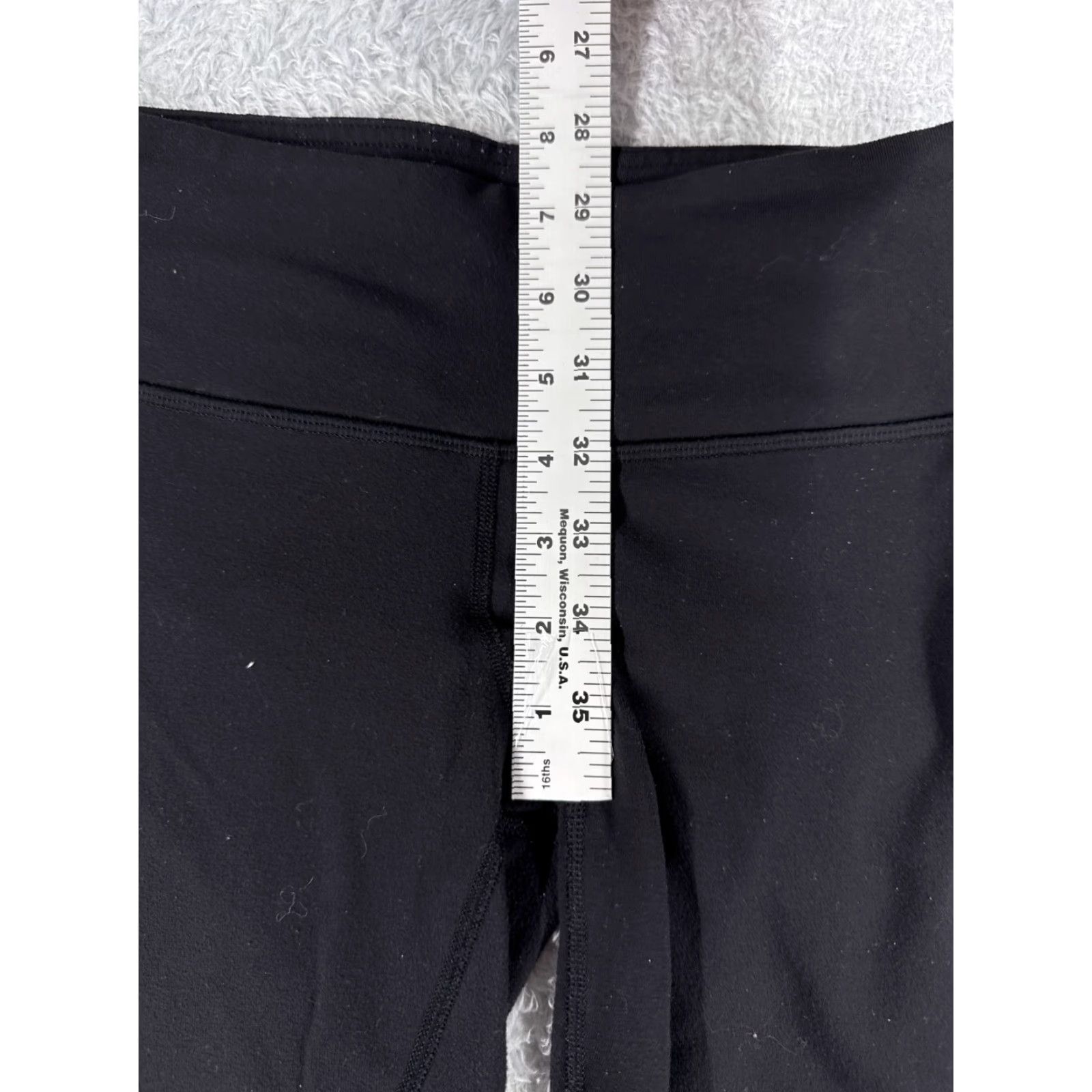 Lululemon Lululemon Wunder Under Pants Womens 6 Black 21" Inseam Cropped Stretch Yoga Activewear High Rise Gym Straight Read Me Size 28" / US 6 / IT 42 - 7 Thumbnail