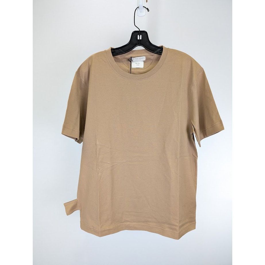 Bottega Veneta o1rshd1 Basic Jersey T-Shirt in Beige Size US M / EU 48-50 / 2 - 2 Thumbnail