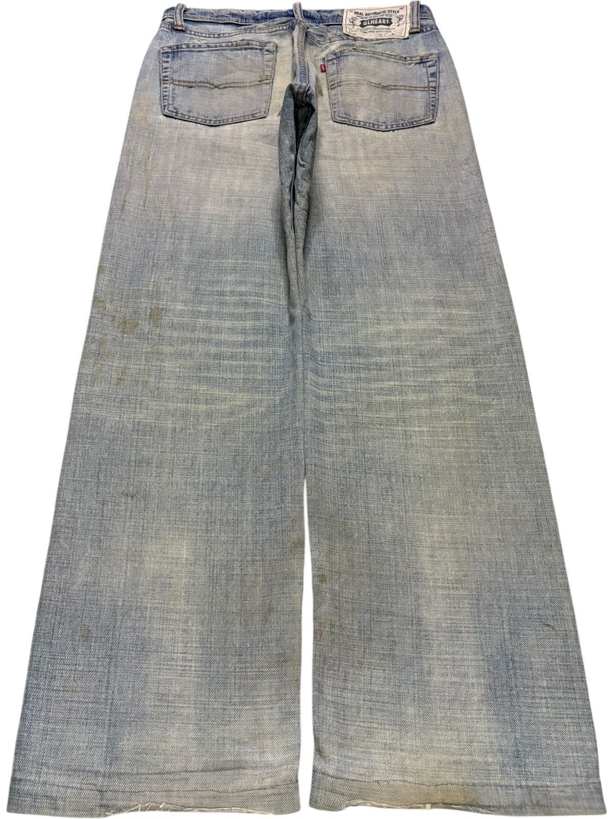 Japanese Brand Vintage Japanese Brand Mud Wash Distressed Loose Baggy Jeans Size US 30 / EU 46 - 2 Thumbnail