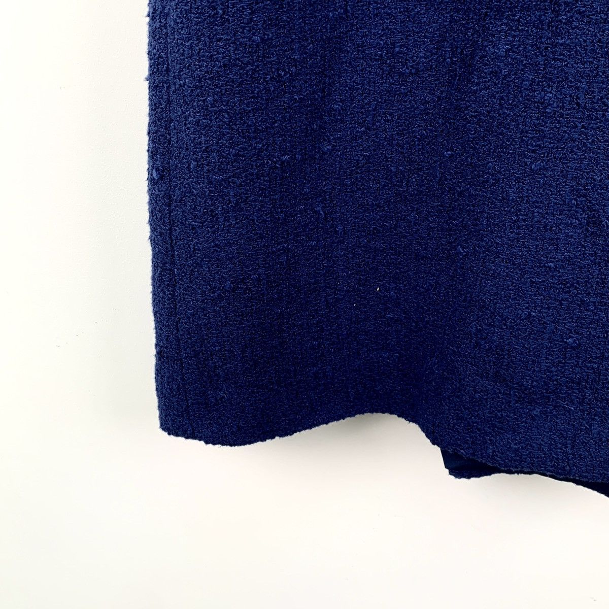 Gucci Gucci navy blue cotton babydoll collar bow woven tweed dress Size S / US 4 / IT 40 - 5 Thumbnail