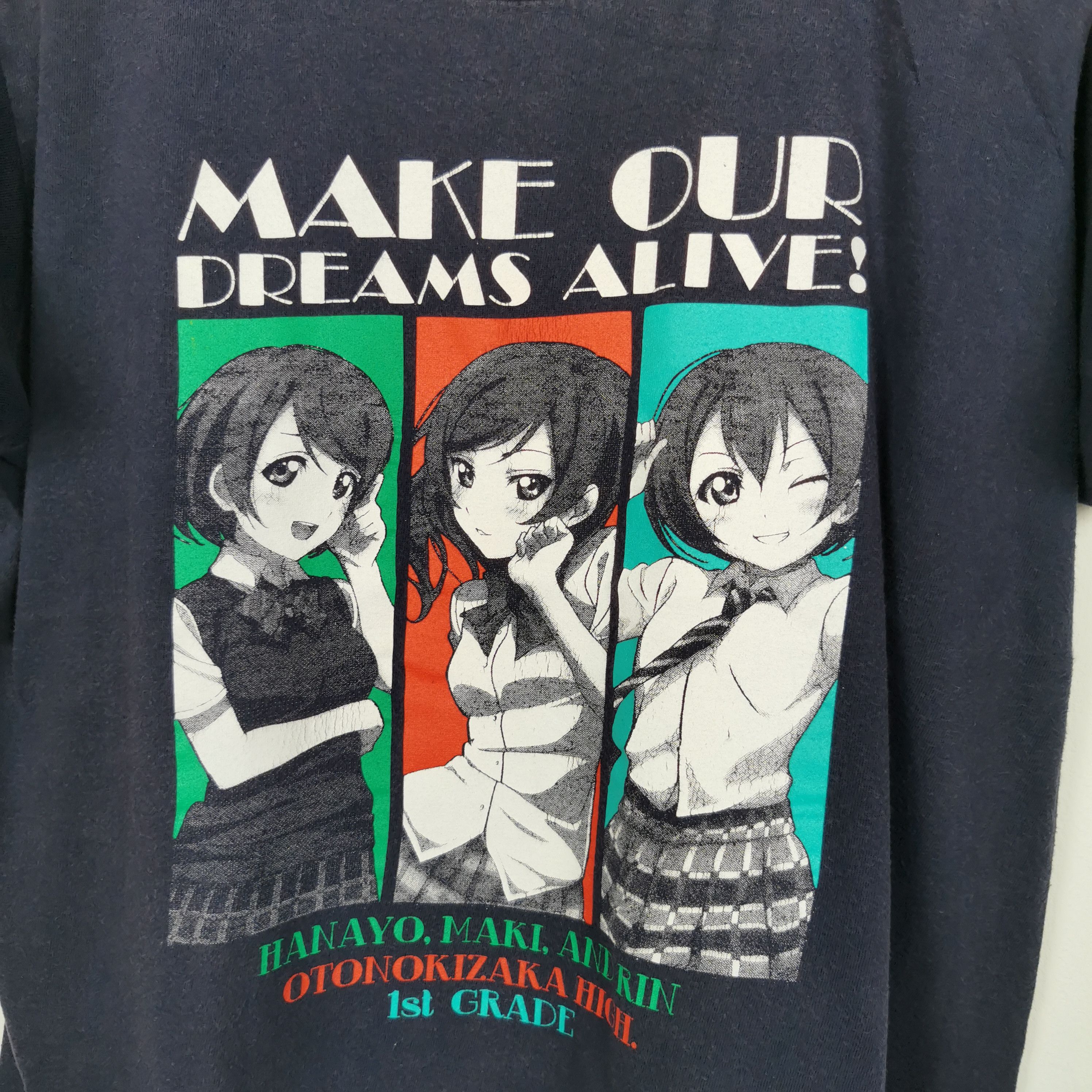 Anime Vintage Love Live T-Shirt Japanese Anime Cartoon Crewneck Size US M / EU 48-50 / 2 - 4 Thumbnail