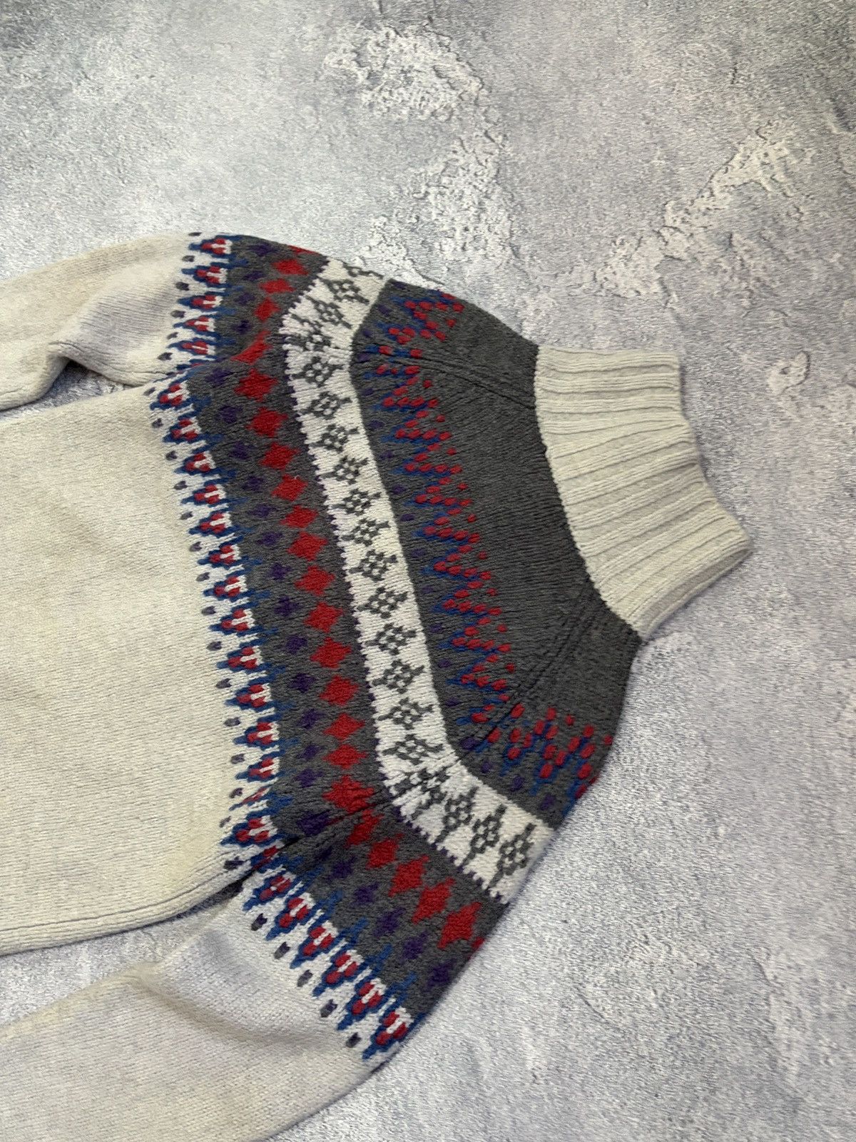 Marc by Marc Jacobs Marc Jacobs Fair Isle Wool Cardigan Grey M Size US M / EU 48-50 / 2 - 6 Thumbnail