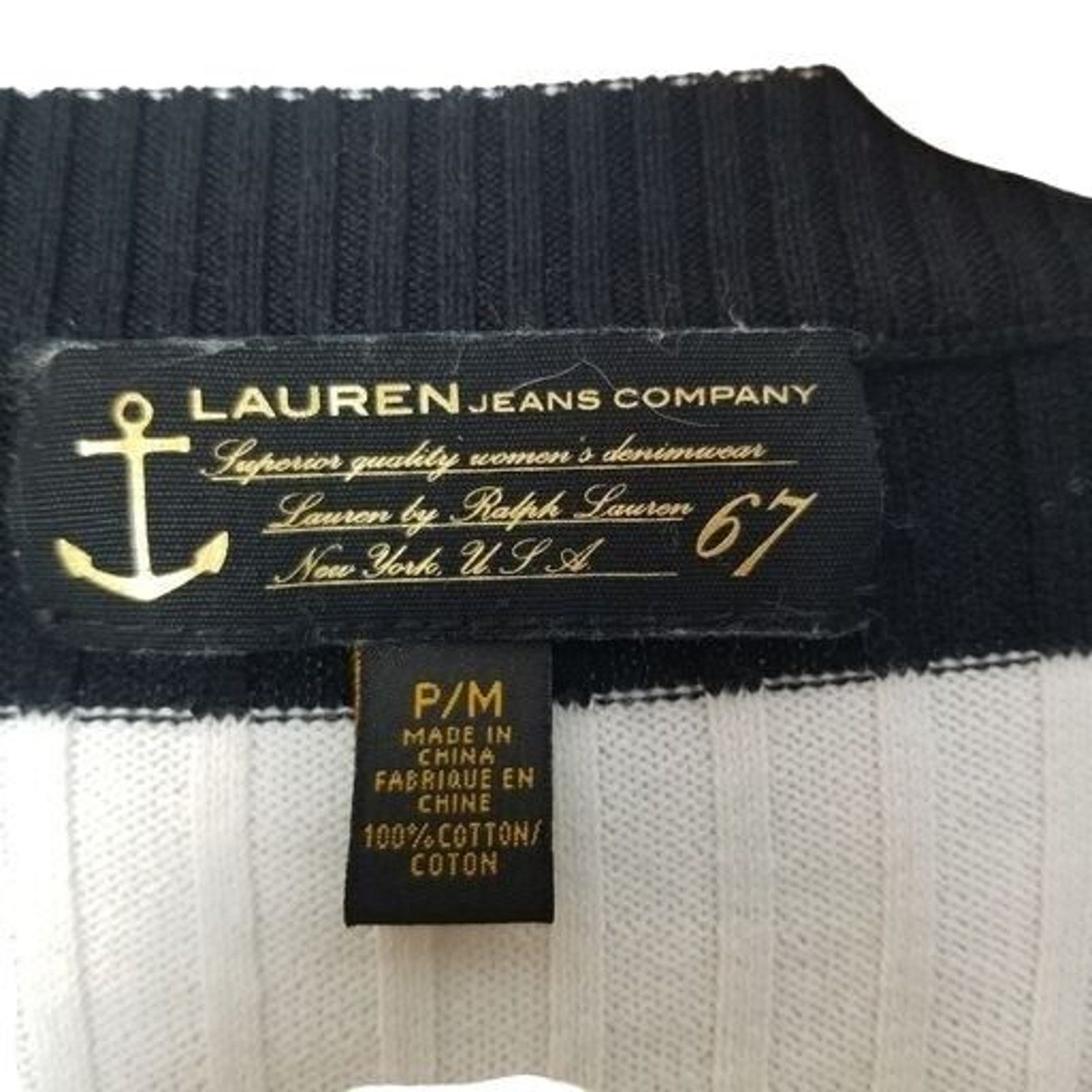 Ralph Lauren Lauren Jeans Co. Ralph Lauren Womens Striped Sweater Size PM Size M / US 6-8 / IT 42-44 - 7 Thumbnail