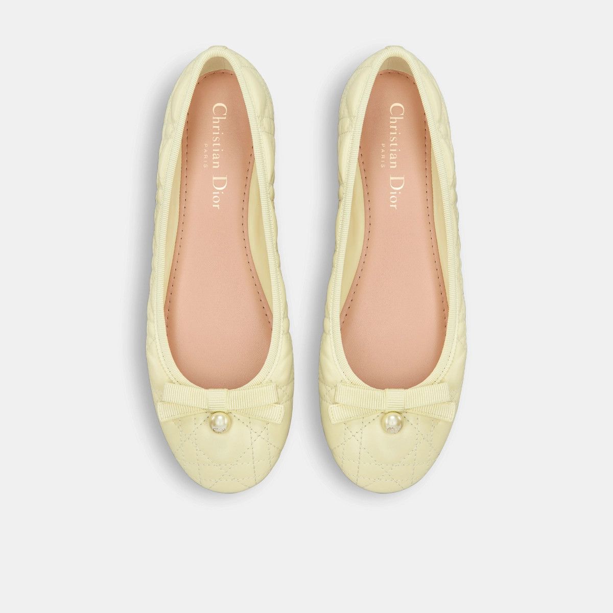 Dior o1bcso1str0226 Dior Ballet Flat in Pastel Yellow Size US 8 / IT 38 - 3 Thumbnail