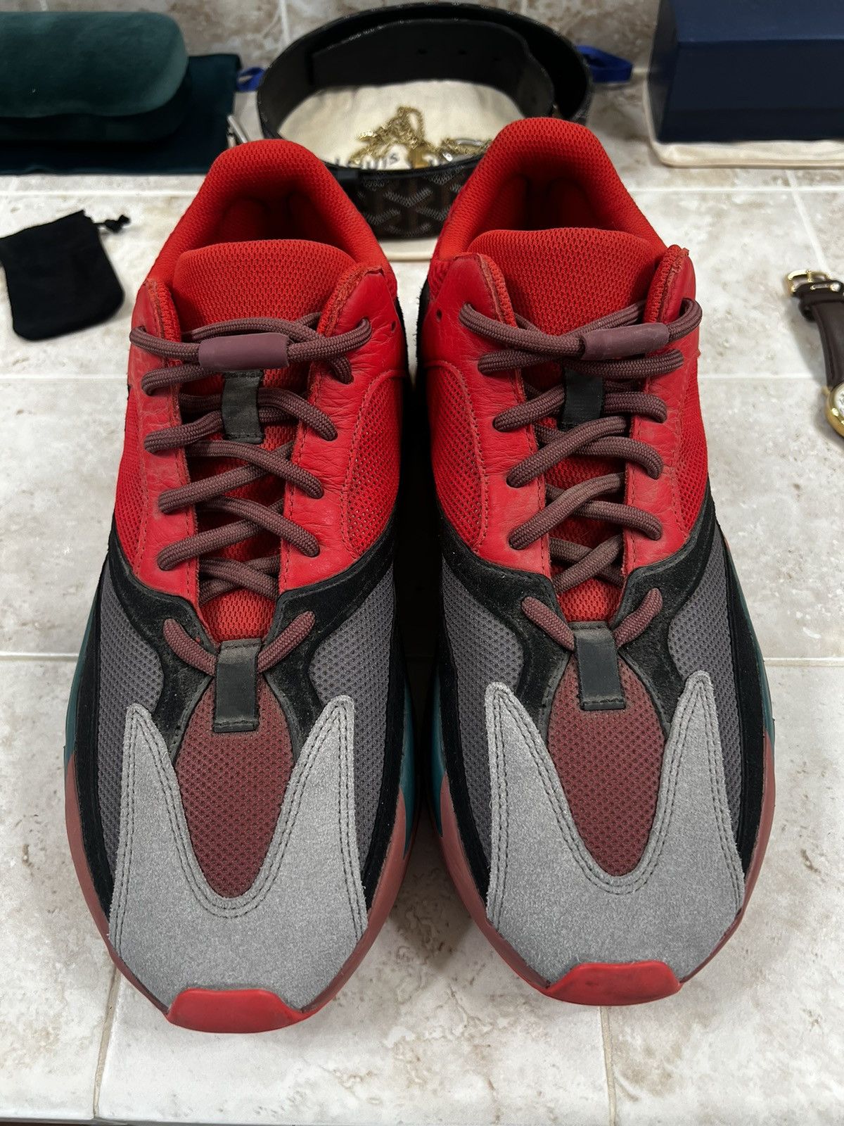 Adidas yeezy 44 red best sale