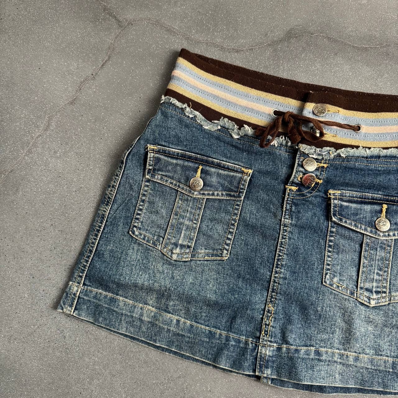 Japanese Brand × Vintage Amazing 2000's Aesthetic Y2K Sexy Mini Skirt Size 28" / US 6 / IT 42 - 2 Thumbnail
