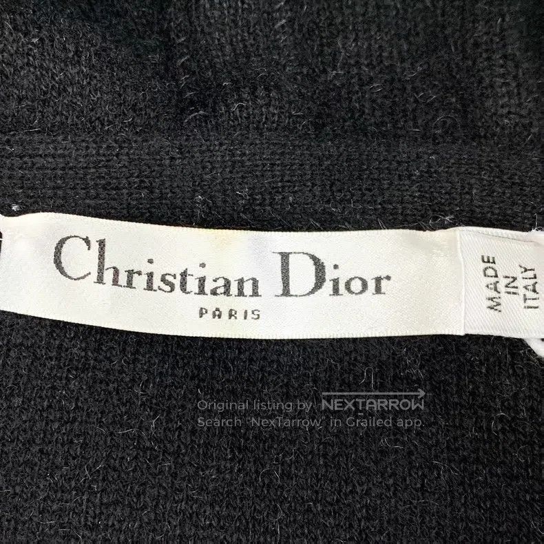 Dior Dior Beige letter inlaid cashmere hooded knit Size XXS / US 00 / IT 34 - 6 Thumbnail