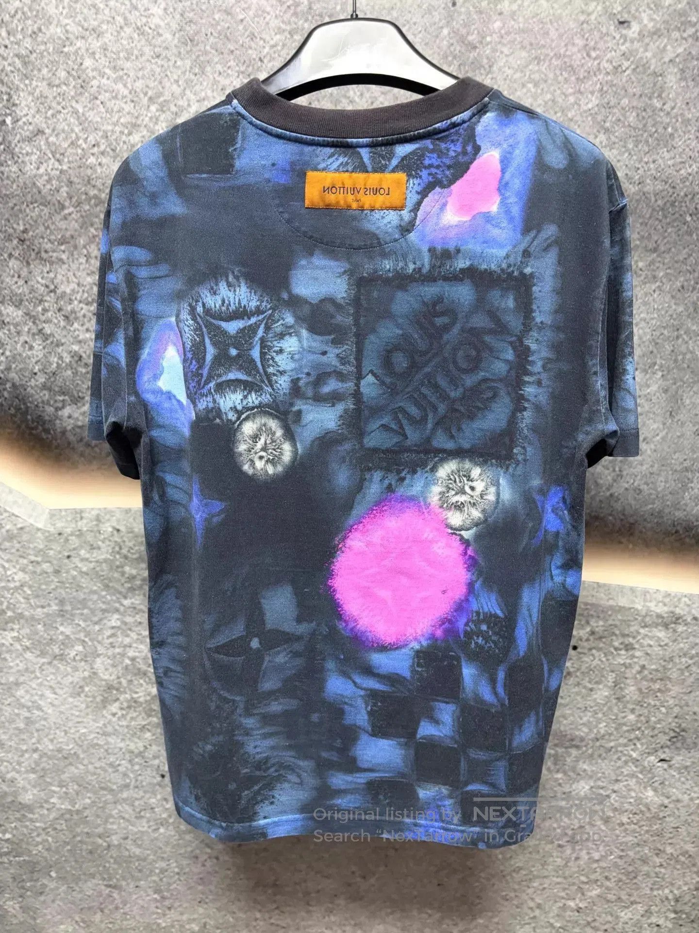 Louis Vuitton Blue Abstract Print Short Sleeve Shirt XL. Size US XL / EU 56 / 4 - 2 Thumbnail