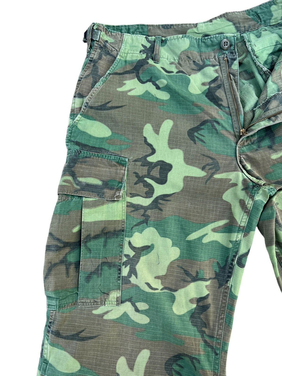 Vintage 60s 70s Nam War ERDL Camo Ripstop Poplin Trouser Pant Size US 32 / EU 48 - 6 Thumbnail