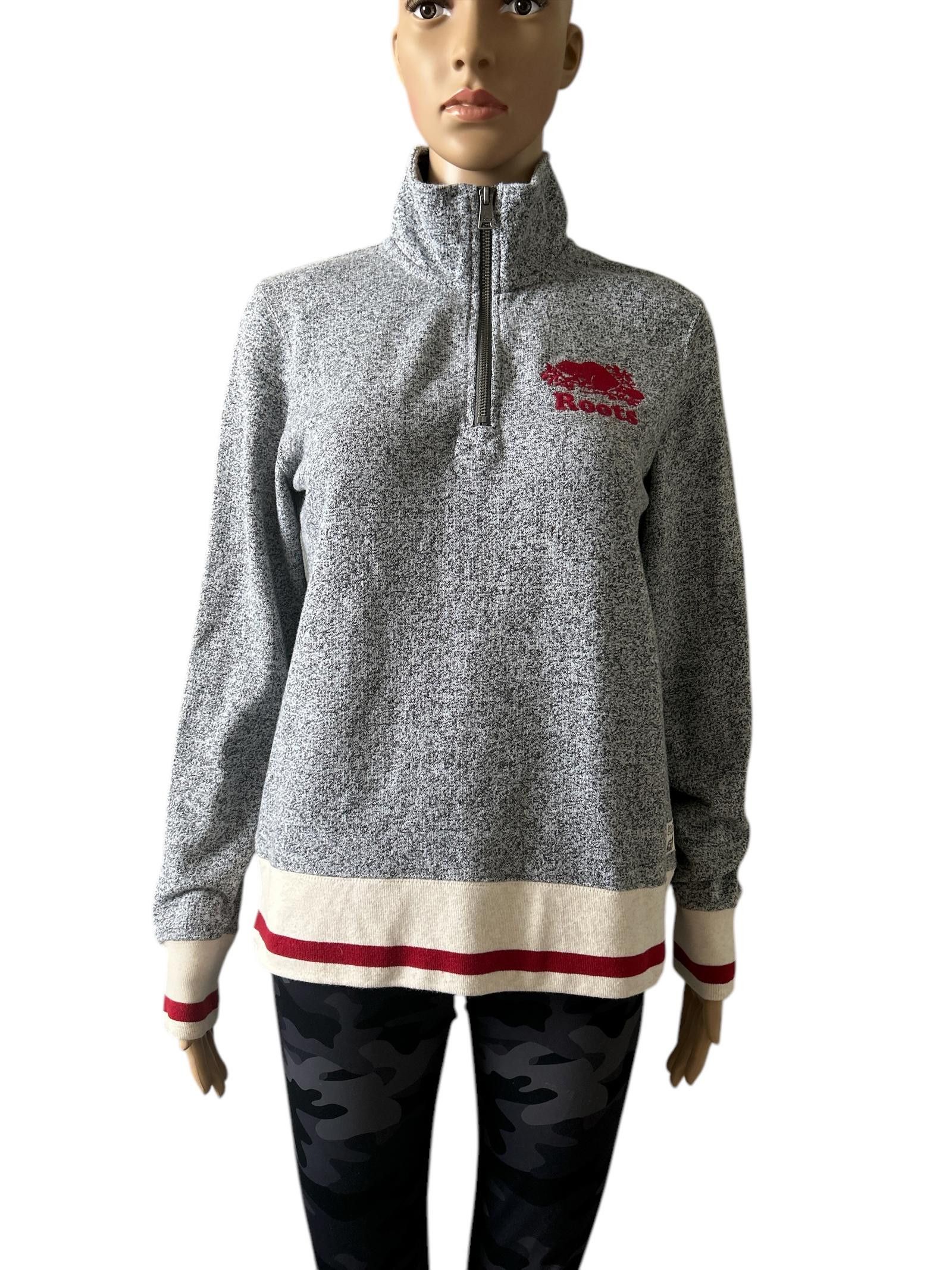 Roots Roots Cozy Quarter-Zip Pullover - Grey Size S / US 4 / IT 40 - 1 Thumbnail