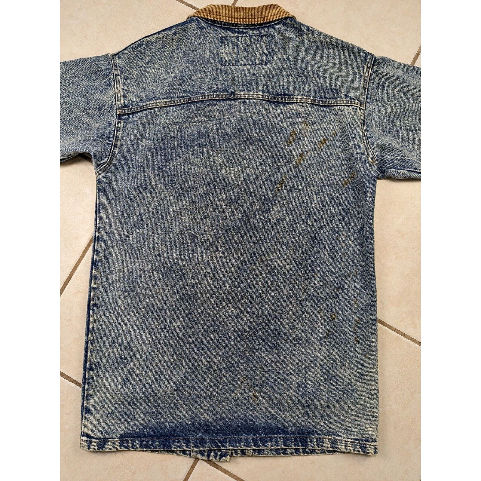Lee Vtg NWT Lee Denim Rider Jacket Long Railroad Farm Chore Coat Size US M / EU 48-50 / 2 - 21 Thumbnail