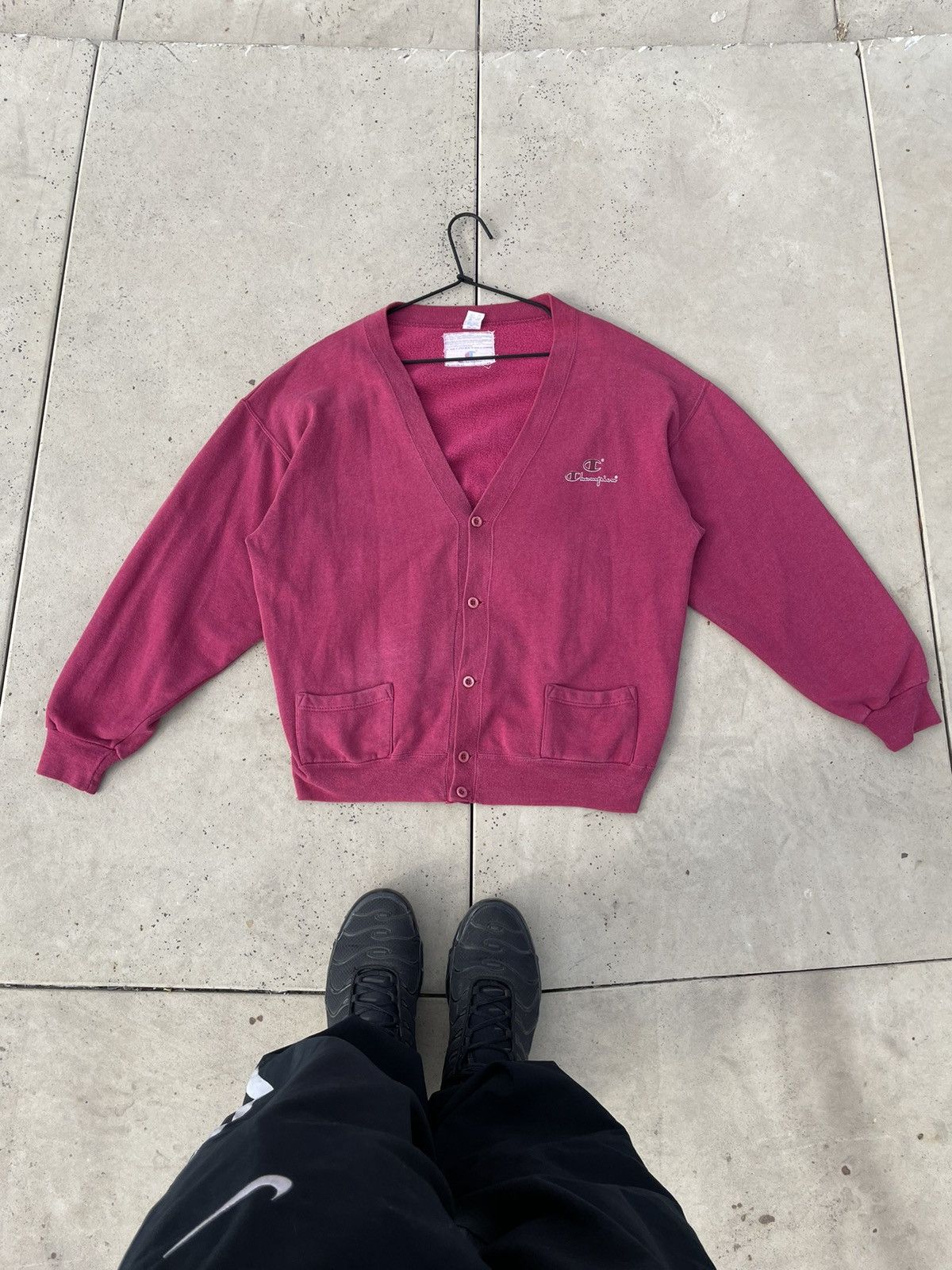 トップス 80's Champion Grunge Sweat Cardigan Champion × Vintage