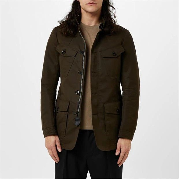 Tom Ford o1g2r1mq0724 Jacket in Military Green Size US L / EU 52-54 / 3 - 3 Thumbnail