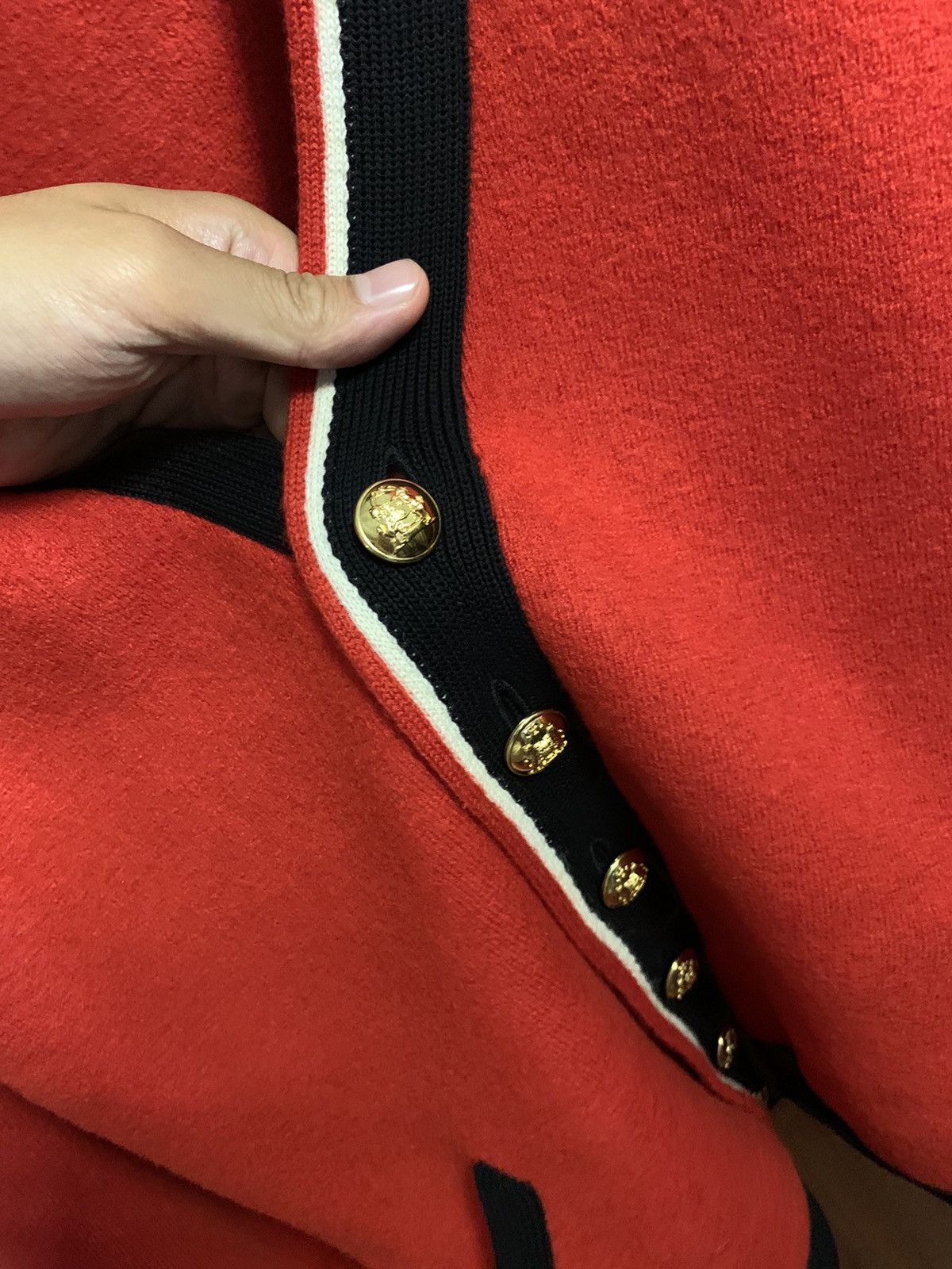 Celine Celine 2019FW Red Teddy Wool Cardigan Size US S / EU 44-46 / 1 - 3 Thumbnail