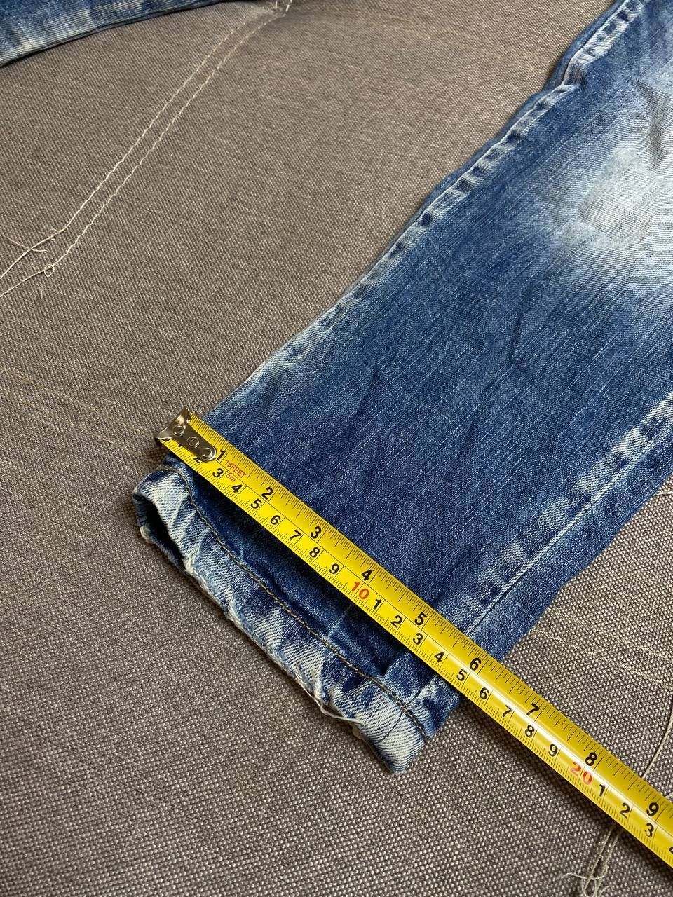 Japanese Brand × Vintage Vintage Japan Y2K Style stacked flared Distressed Camo Jeans Size US 28 / EU 44 - 11 Thumbnail