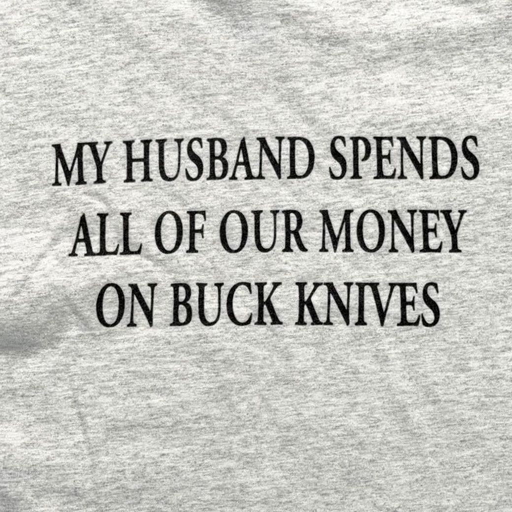 Gildan VINTAGE Buck Knives Shirt Adult SMALL Gray Collectors Club Funny Humor Y2K Size US S / EU 44-46 / 1 - 4 Thumbnail