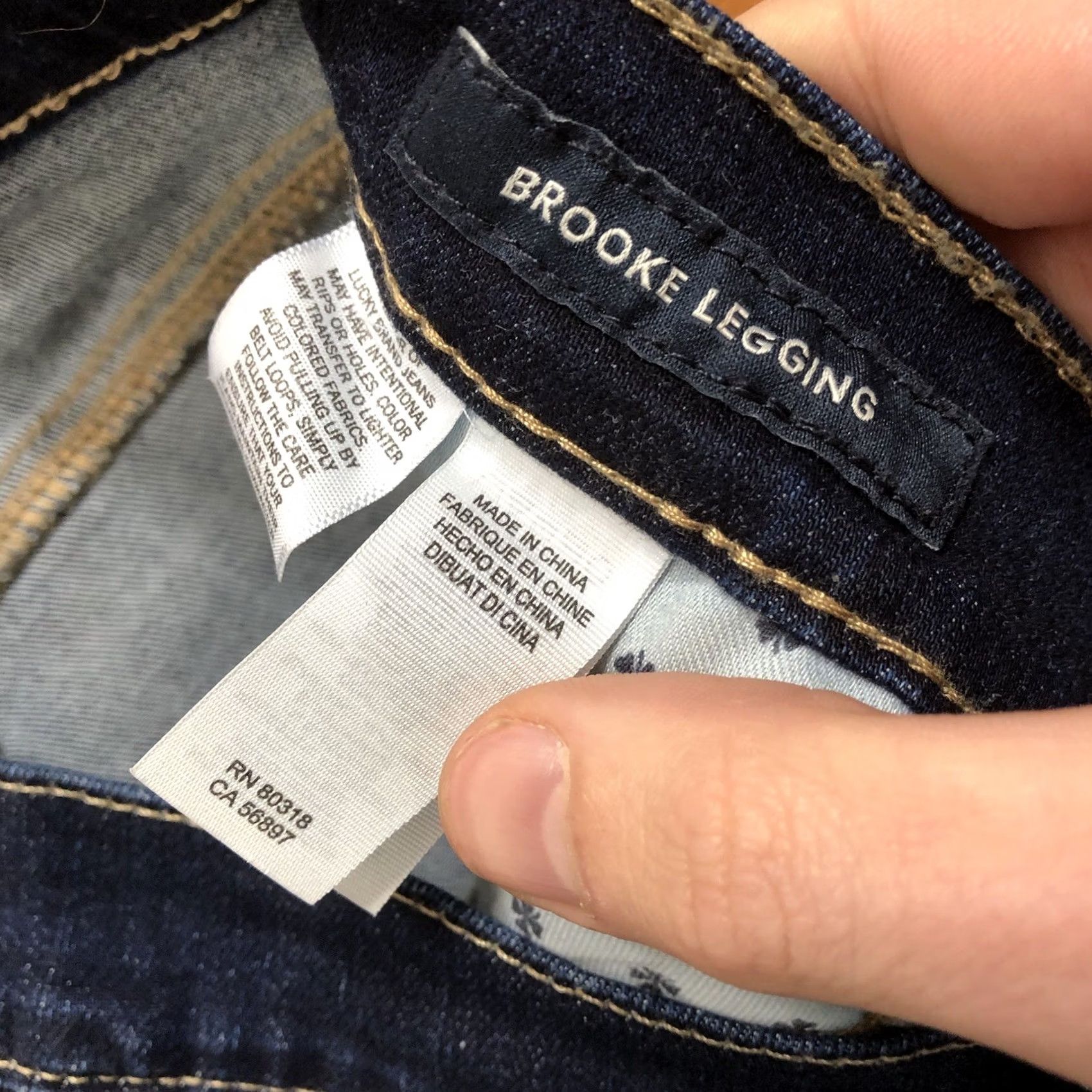 Lucky Brand Lucky Brand Brooke Legging Ankle Jeans Blue Medium Wash Womens 4/29 Inseam 29 in Regular Rise 9 in Zip 5-Pocket Denim Cotton Blend Size 27" / US 4 / IT 40 - 7 Thumbnail