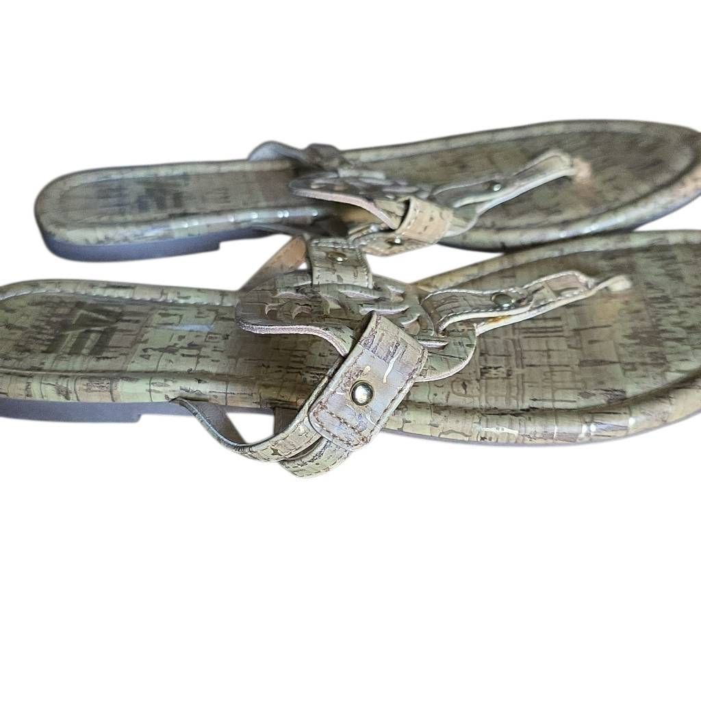 American Eagle Outfitters American Eagle Women's Size 7 Yellow Gold Cork Print Slide S Size US 7 / IT 37 - 4 Thumbnail