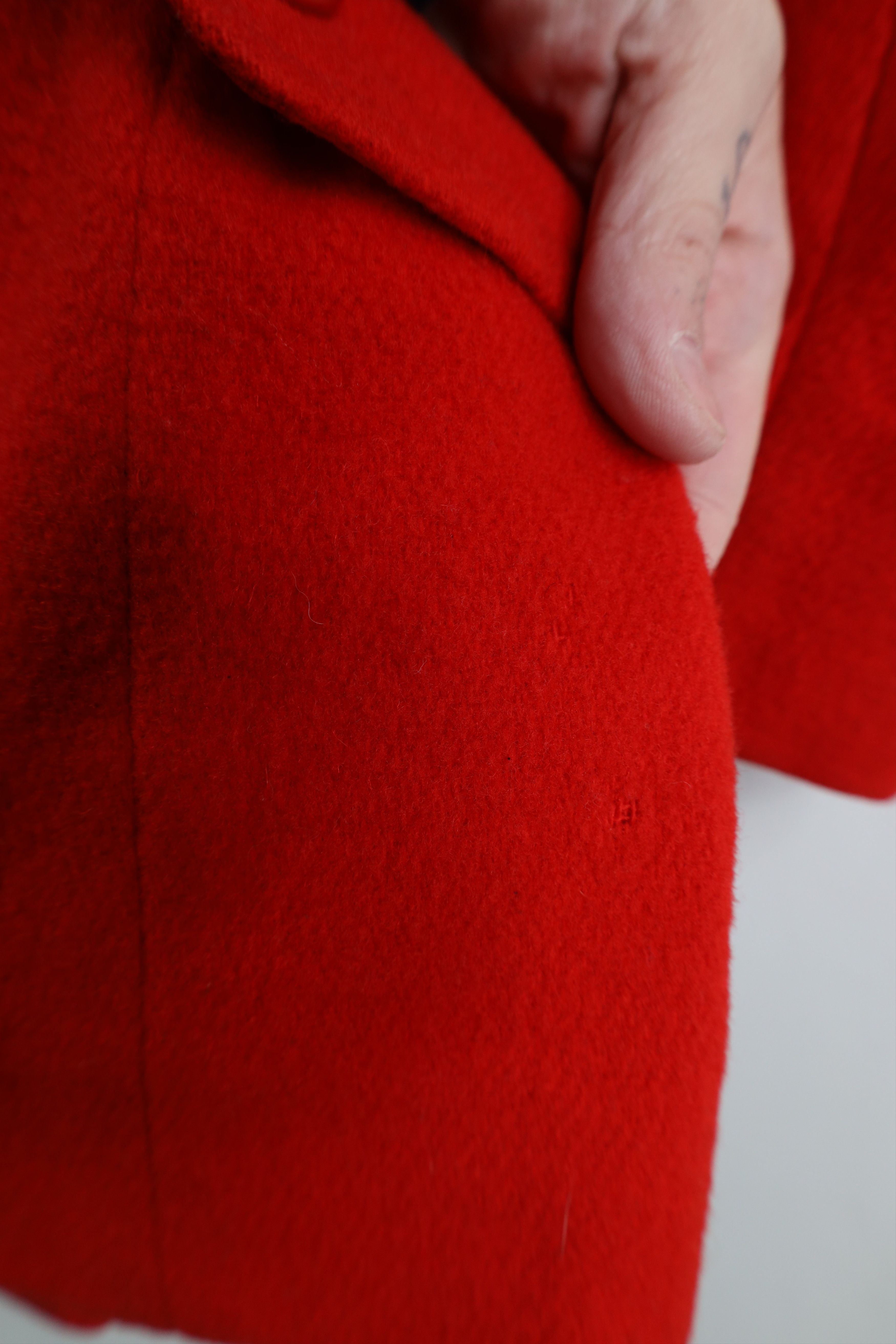 Vintage Vintage 60s 70s Streetwear Breasted Peacoat Jacket Red USA Size L / US 10 / IT 46 - 14 Thumbnail