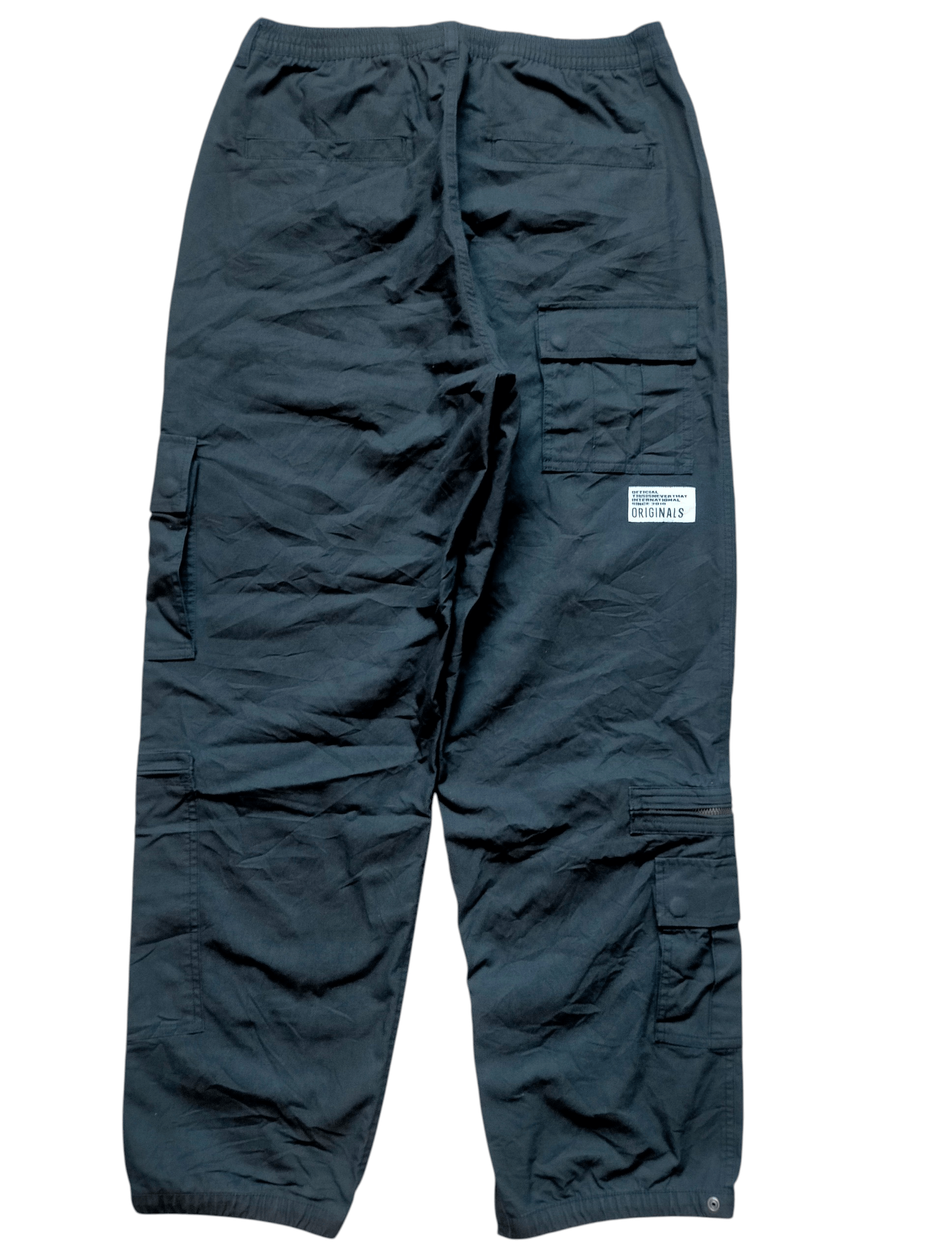 thisisneverthat Thisisneverthat Multipocket cargo Zipped black Pants Size US 32 / EU 48 - 2 Thumbnail