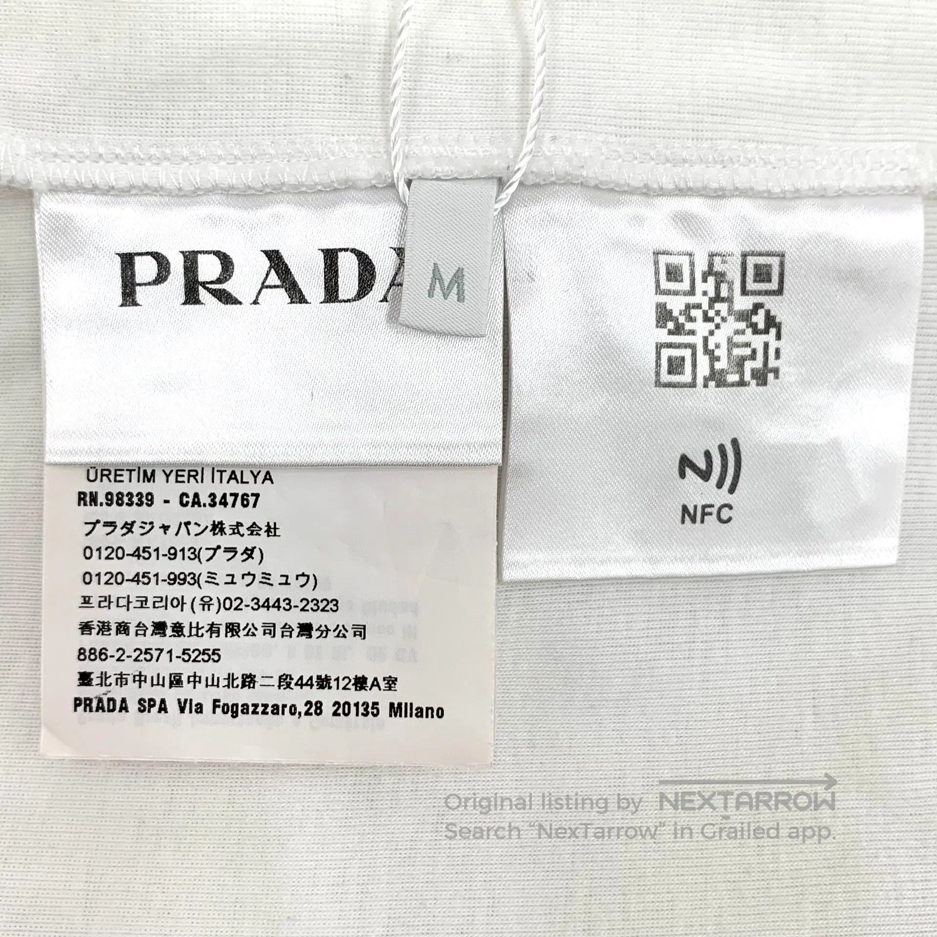 Prada Prada White Triangle Logo Cotton Round Neck Sleeveless Ves Size M / US 6-8 / IT 42-44 - 7 Thumbnail