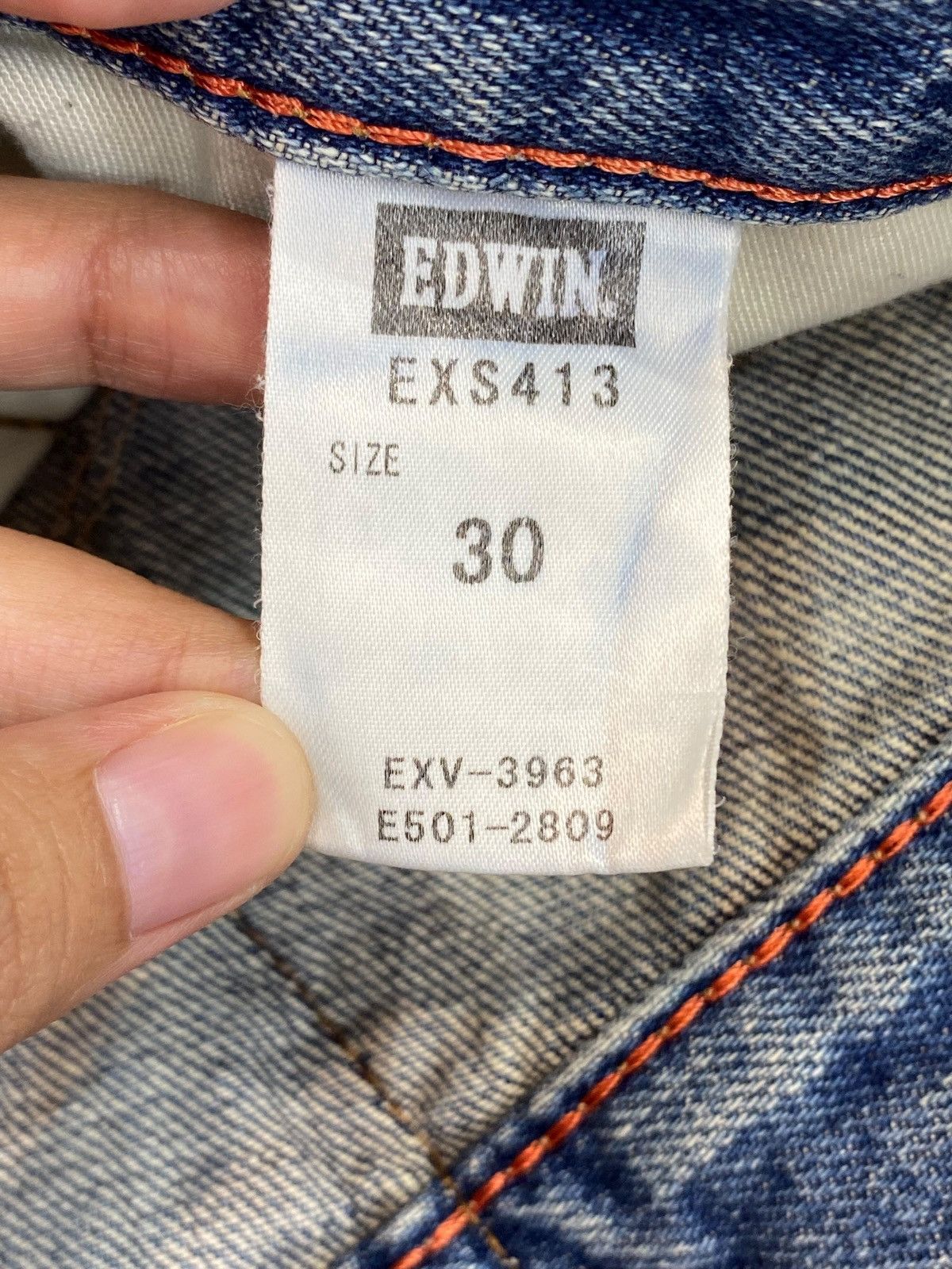 Edwin Edwin Vintage Faded Wash Distressed Style Loose Jeans Size US 32 / EU 48 - 11 Thumbnail