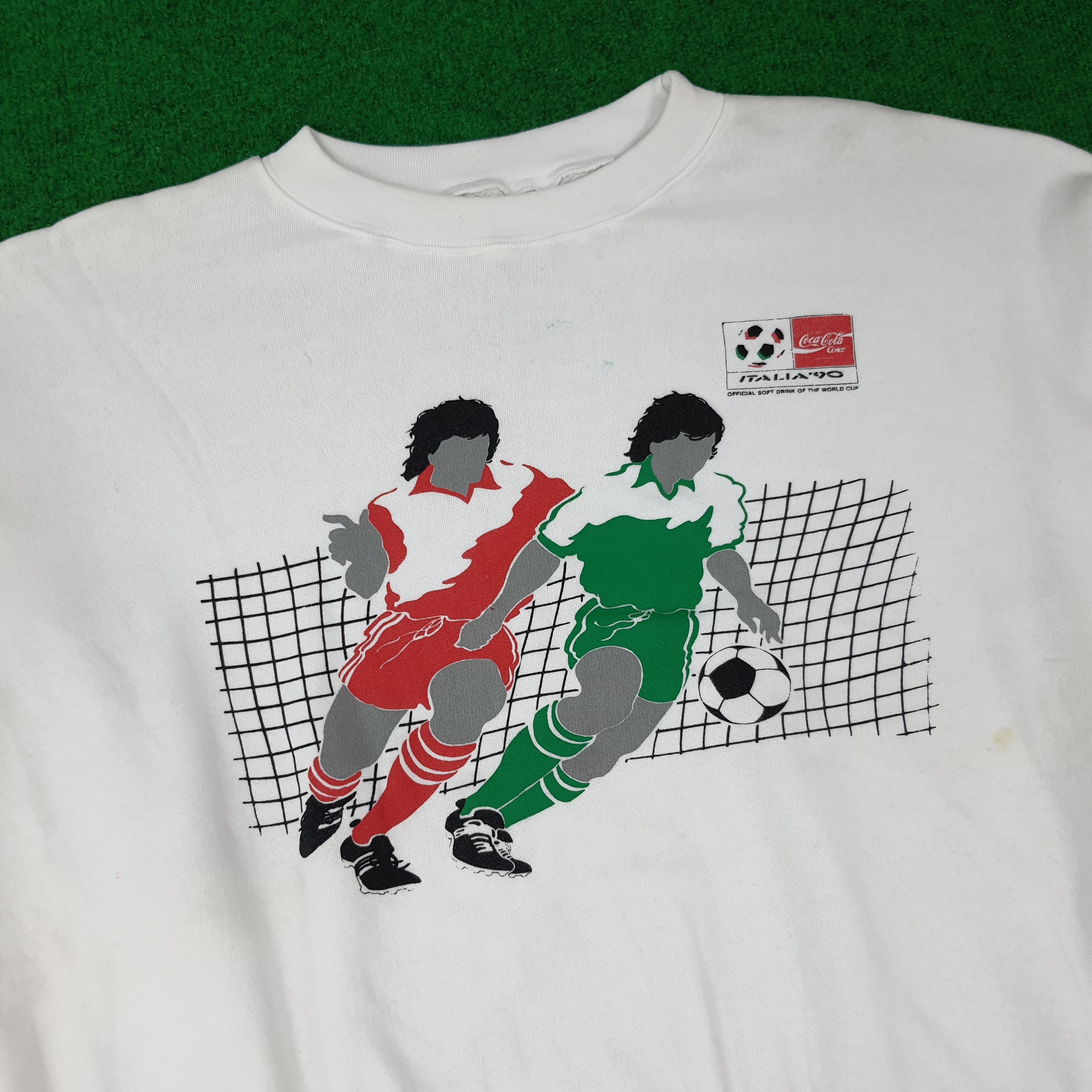 Coca Cola Vintage Coca Cola Italia'90 World Cup Sweatshirt C270N15 Size US XL / EU 56 / 4 - 2 Thumbnail