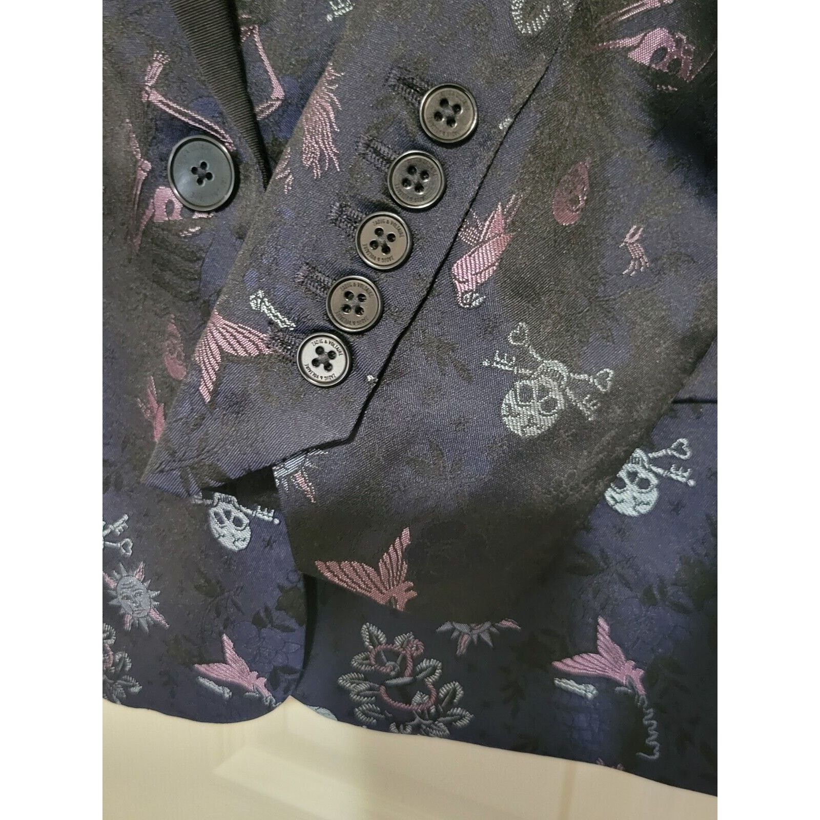 Zadig & Voltaire Zadig & Voltaire Victor Jac Tattoo Marine Women's Blazer Size S / US 4 / IT 40 - 5 Thumbnail