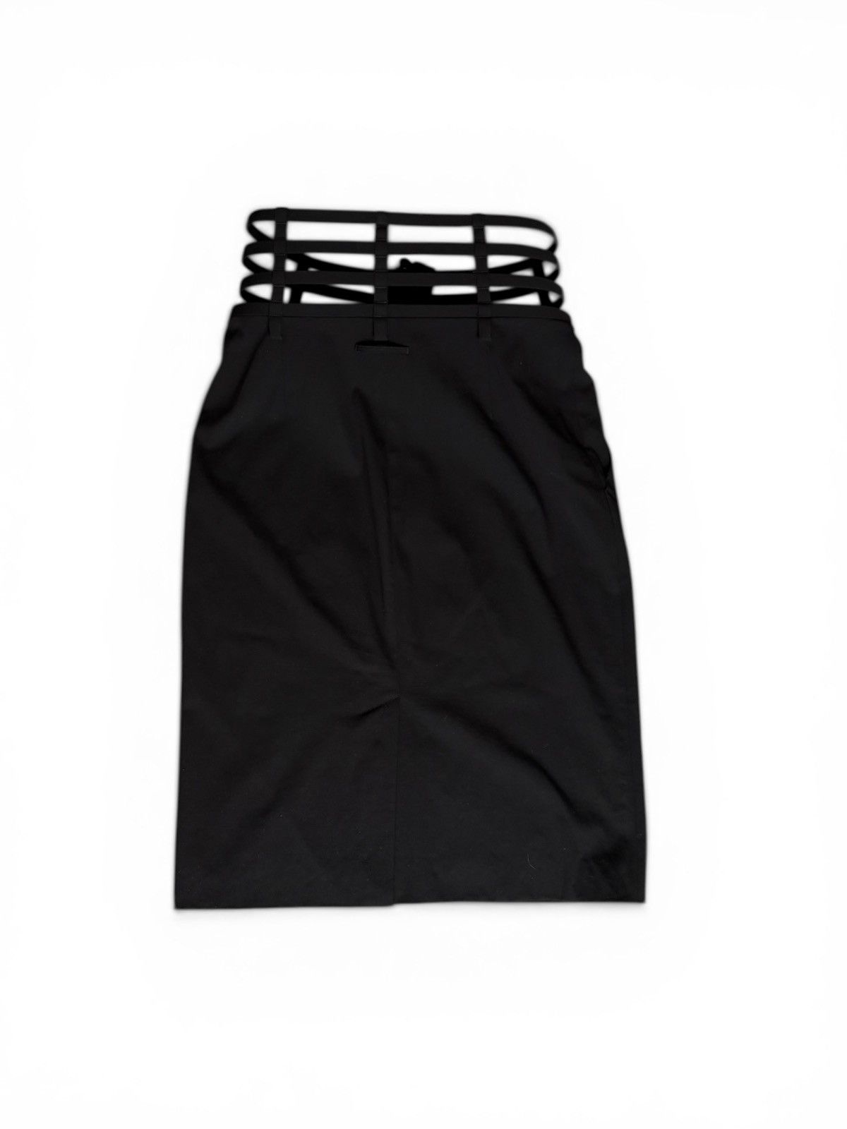 Jean Paul Gaultier Vintage Jean Paul Gaultier Cage Pencil Skirt Size 28" / US 6 / IT 42 - 2 Thumbnail
