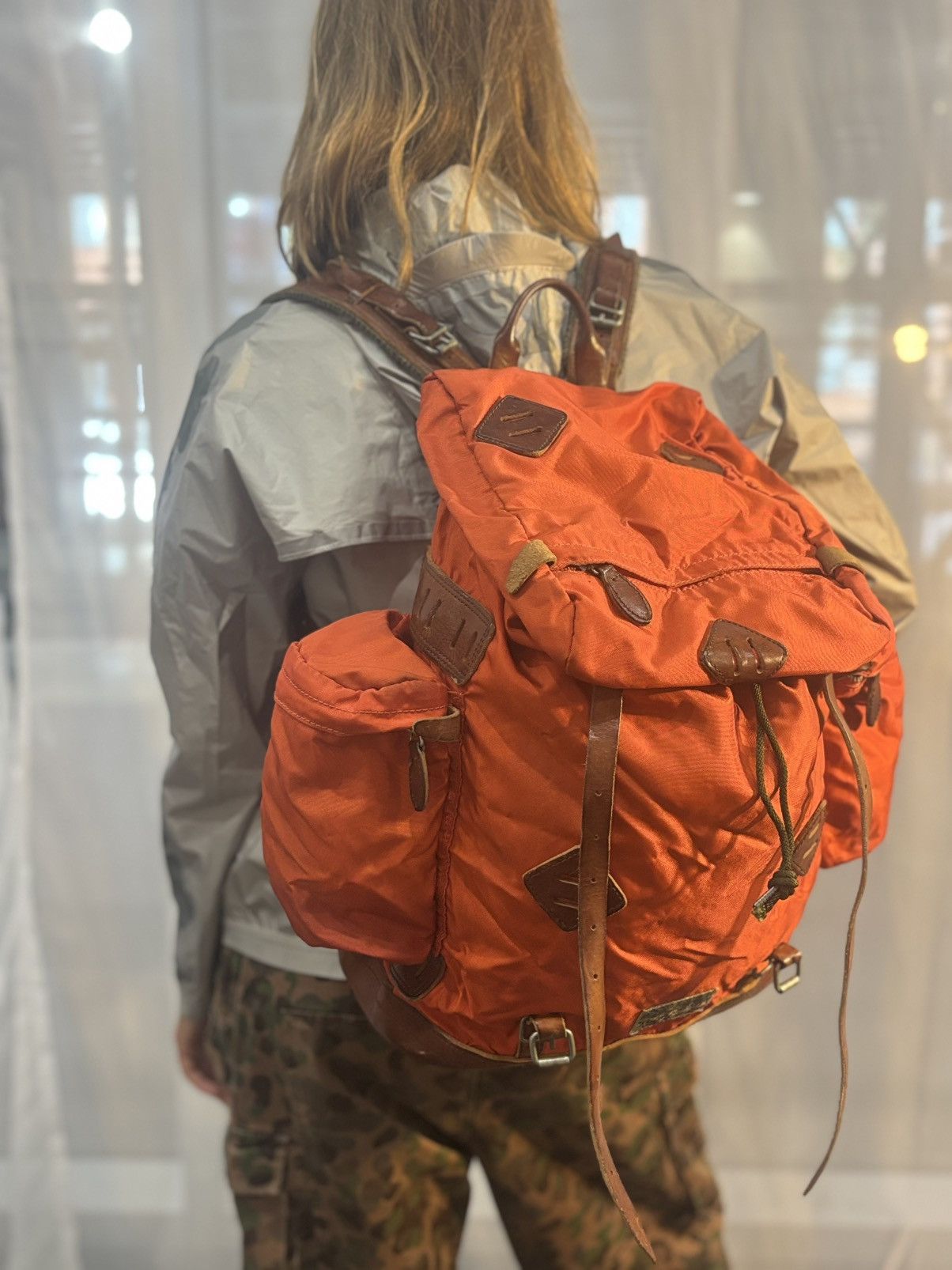 Ralph Lauren Ralph Lauren Nylon/Leather Mountaineering Backpack Size ONE SIZE - 1 Thumbnail